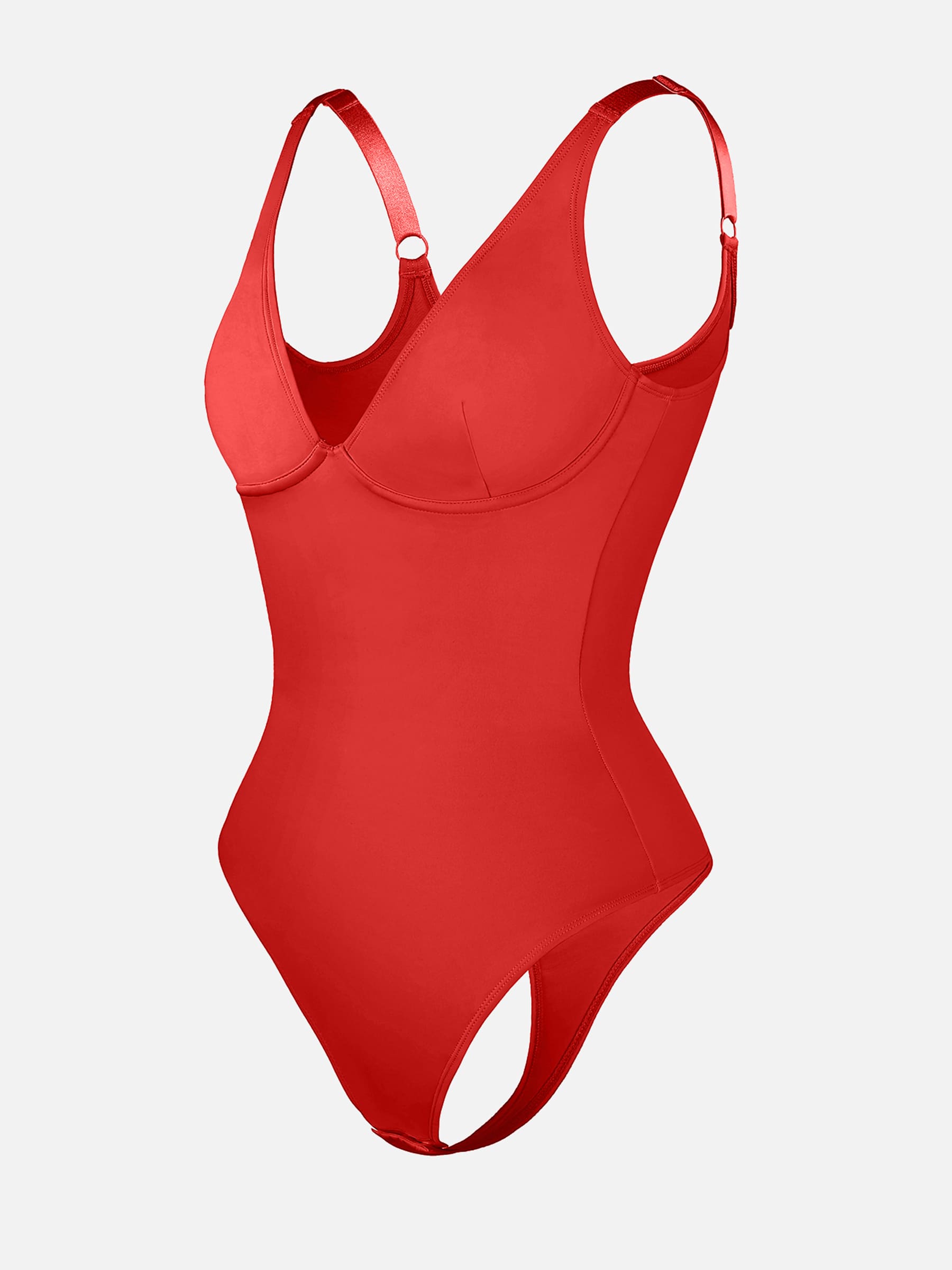 Shapevive Deep V Neck Tummy Control Shapewear Bodysuit