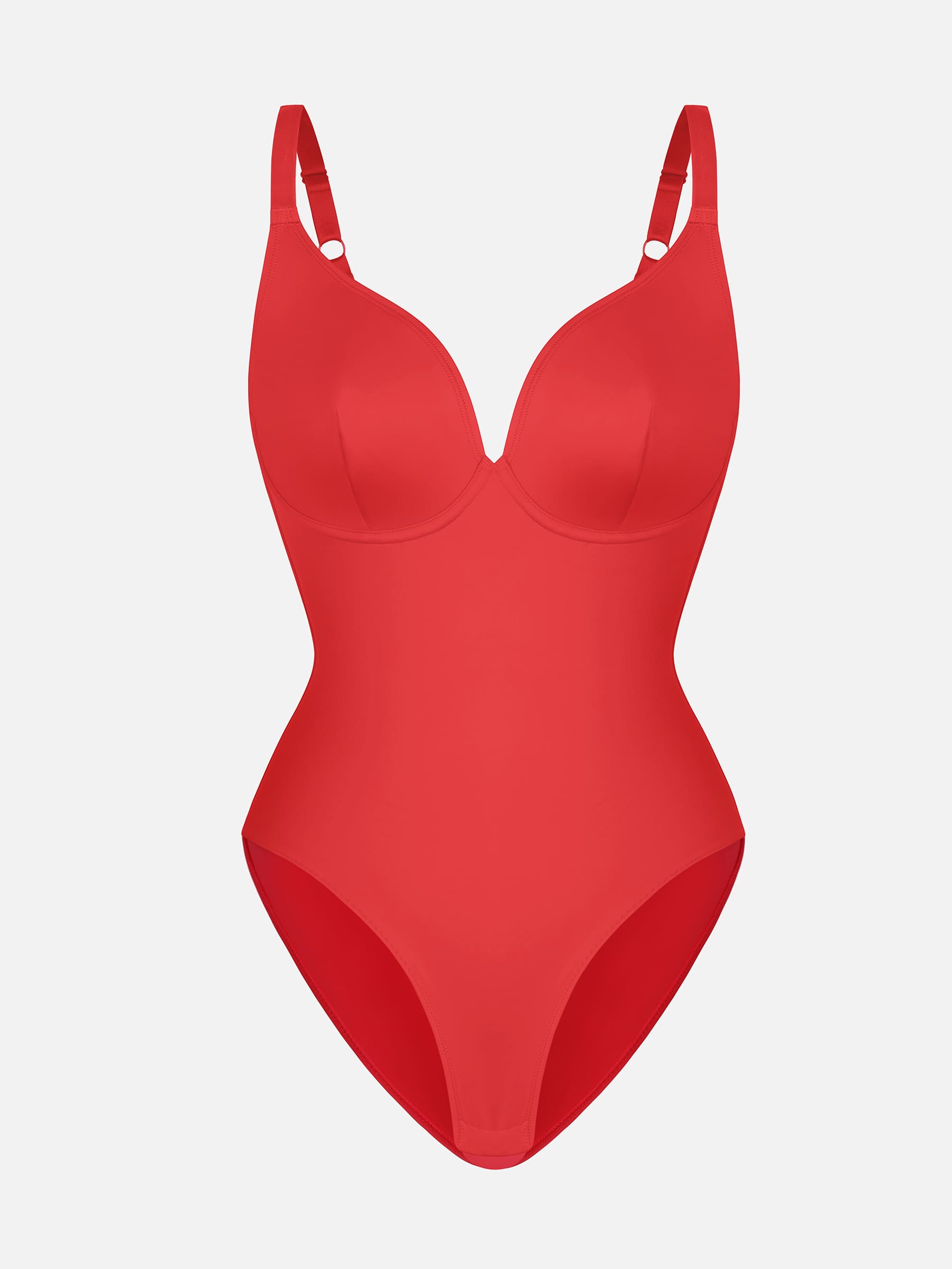 Shapevive V Neck Adjustable Straps Tummy Control  Bodysuit