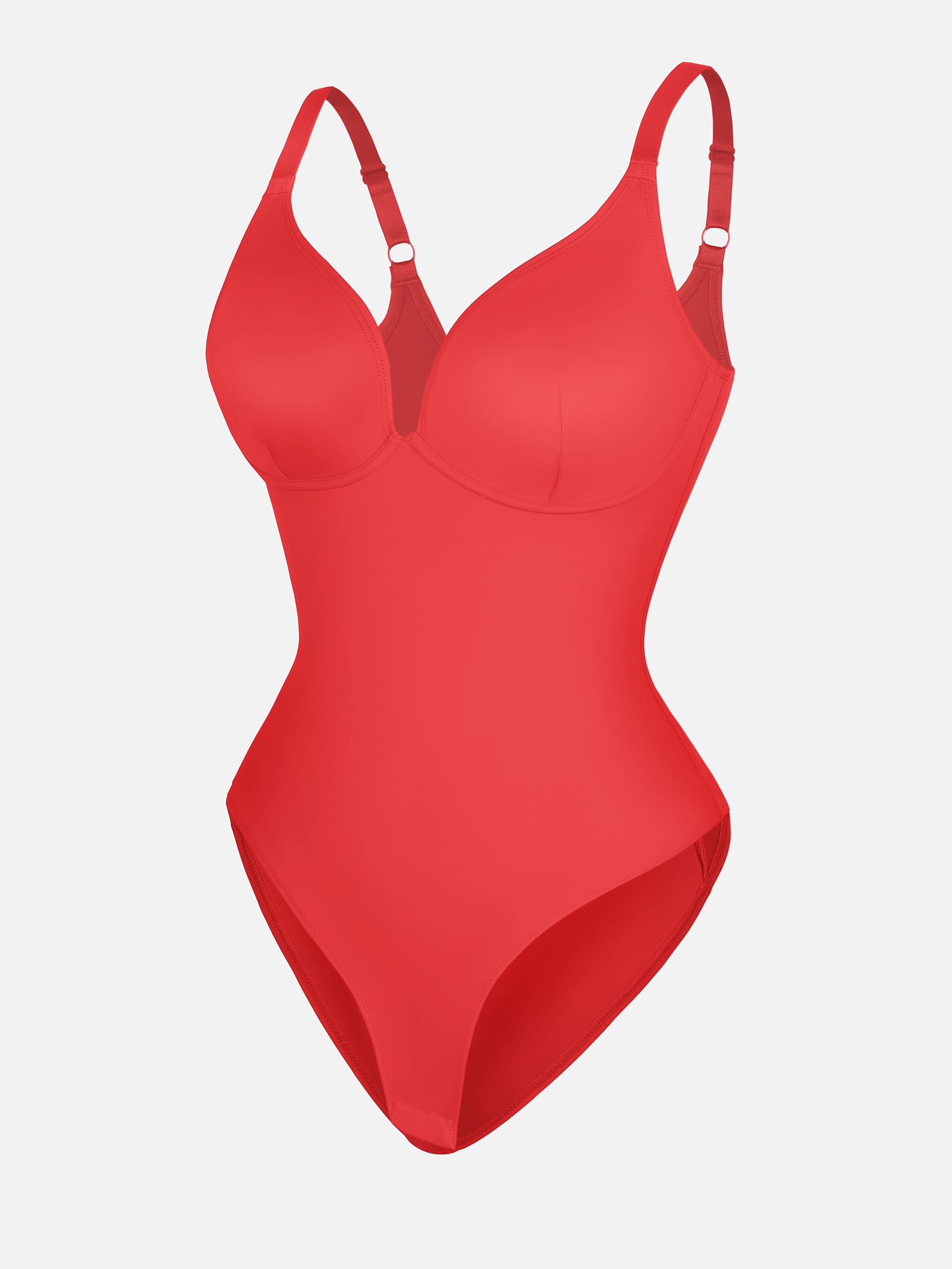 Shapevive V Neck Adjustable Straps Tummy Control  Bodysuit