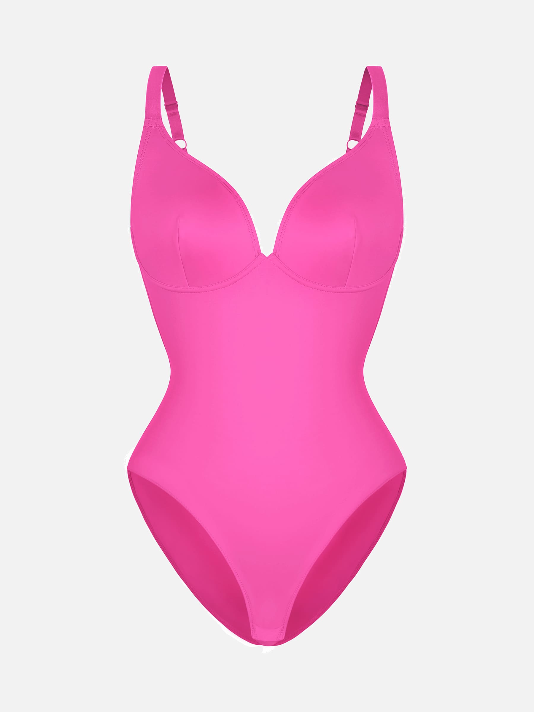 Shapevive V Neck Adjustable Straps Tummy Control  Bodysuit