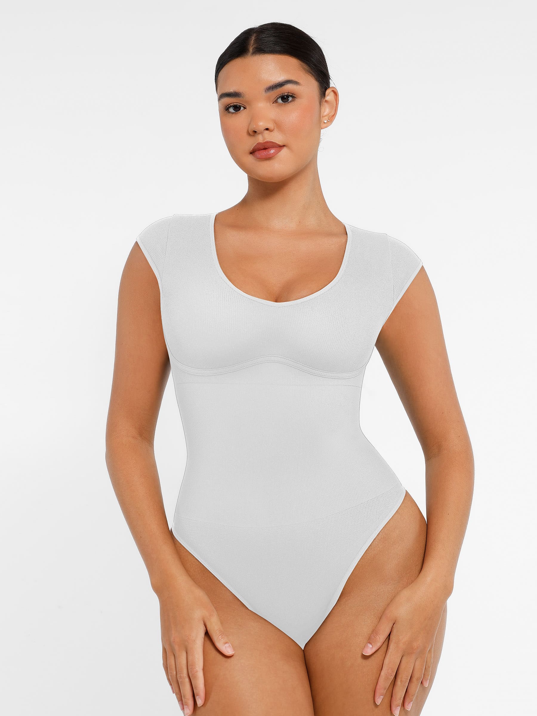 Shapevive Bodysuit Tummy Control Shapewear Body Shaper Jumpsuit Top Going Out Shirt