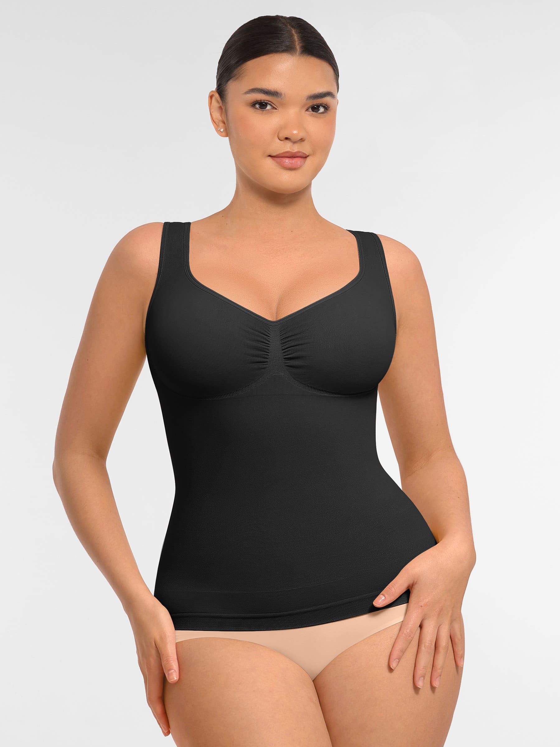 Shapevive Bust Support Waist and Abdomen Control Shape  Wide Straps Tank Top
