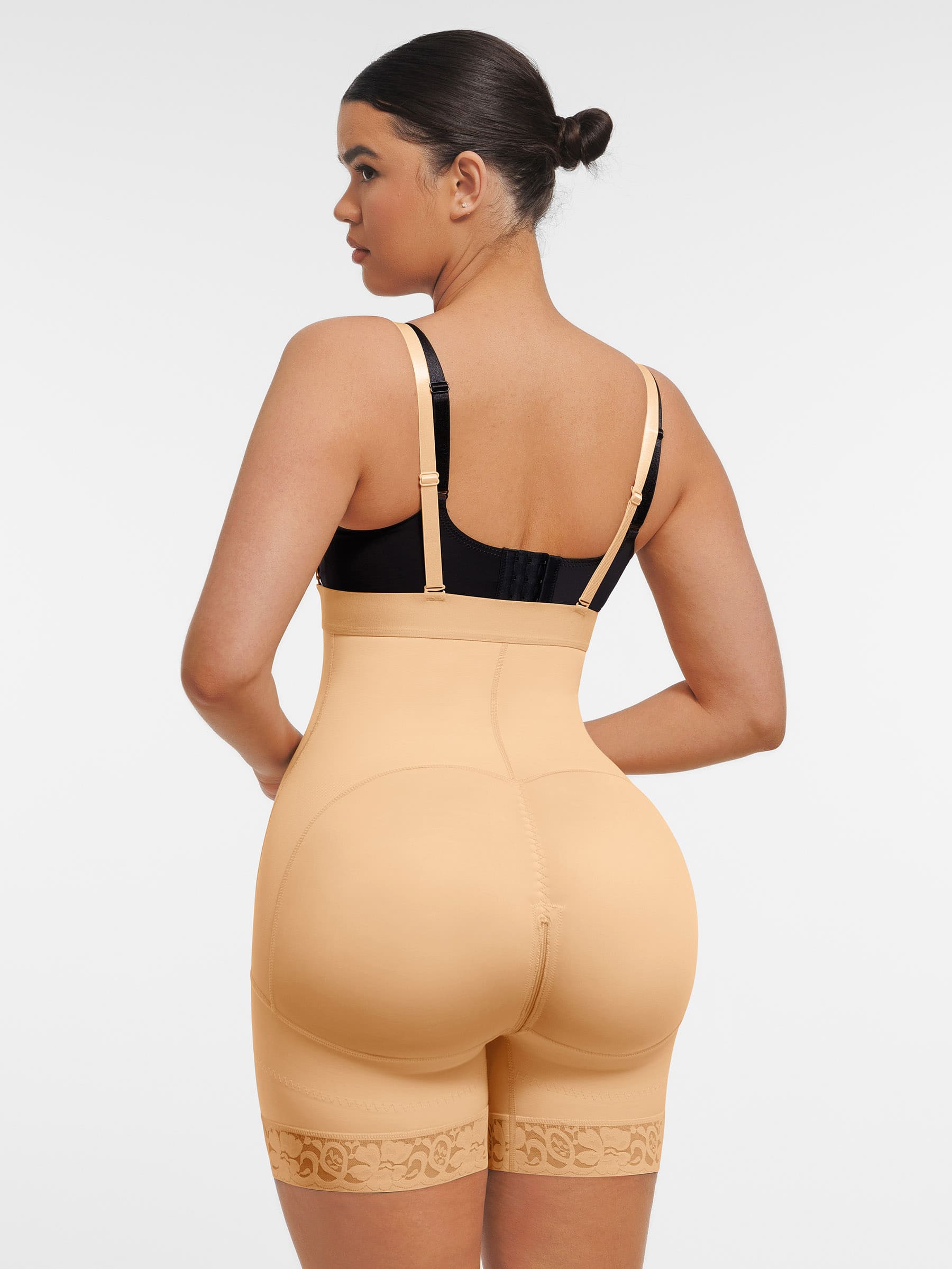 Shapevive Butt Lifting Body Shaper with Zip Crotch Smooth Tummy Control
