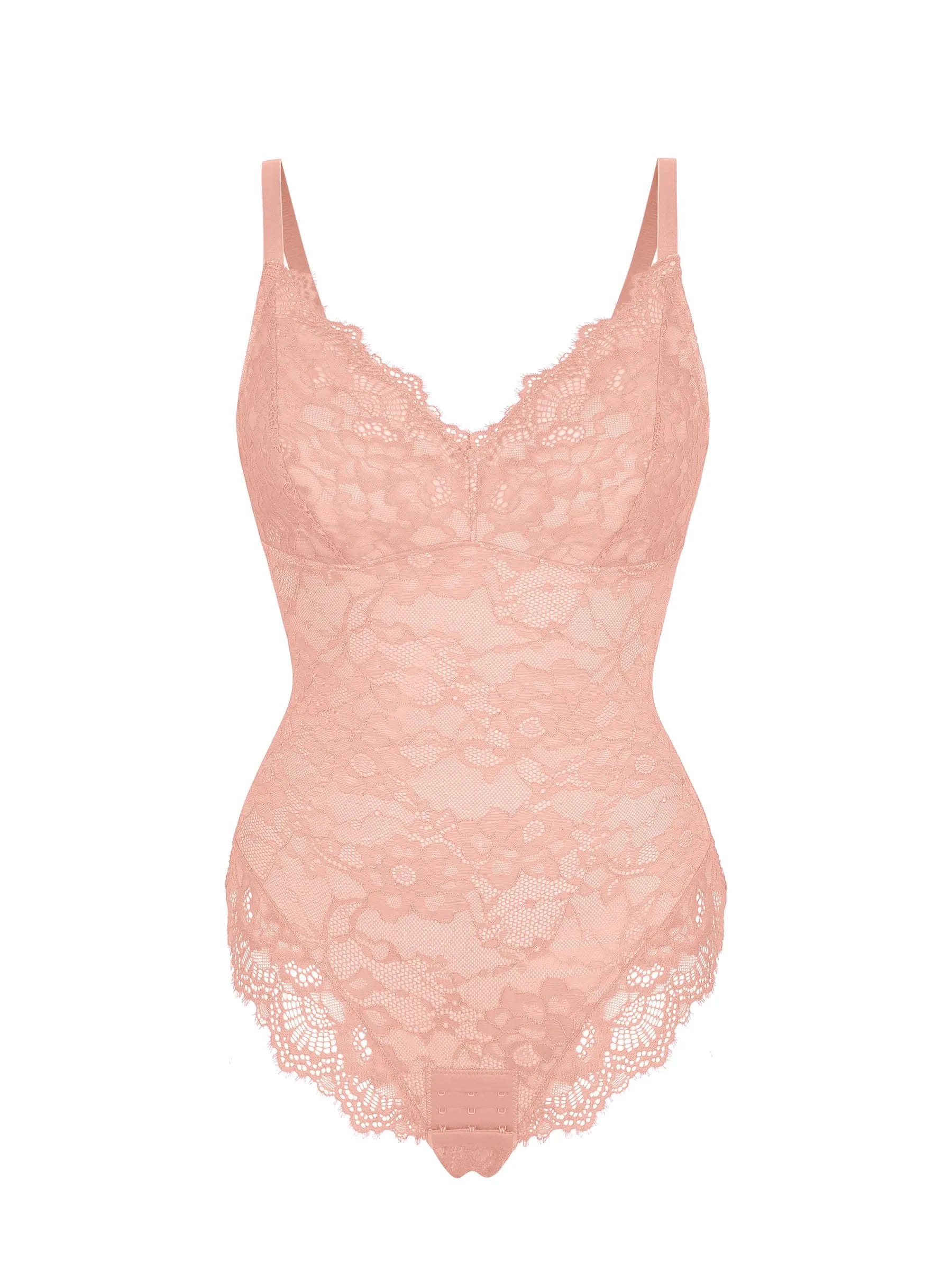 Shapevive Lace V Neck Full Bodysuit Underwear