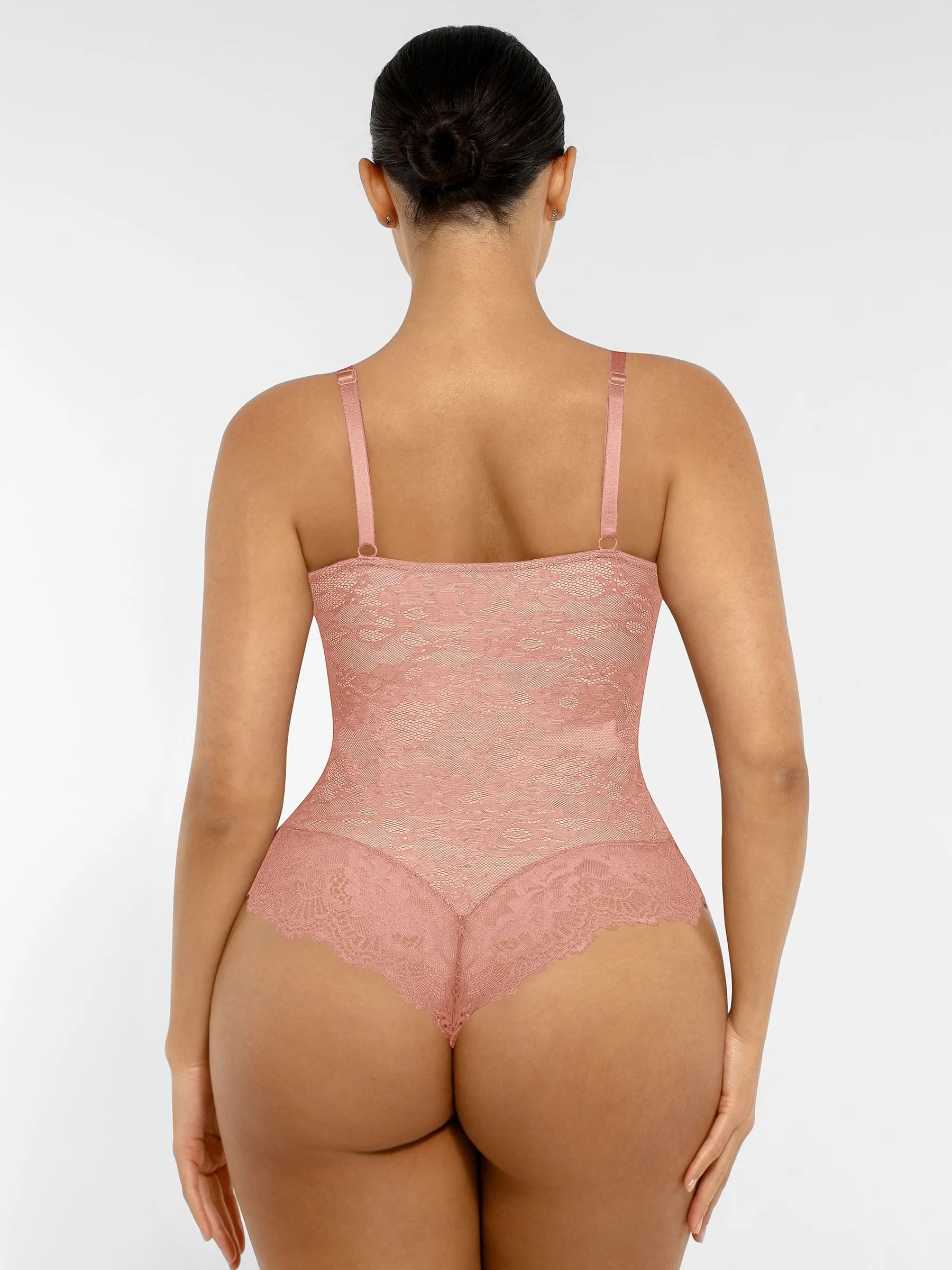 Shapevive Lace V Neck Full Bodysuit Underwear