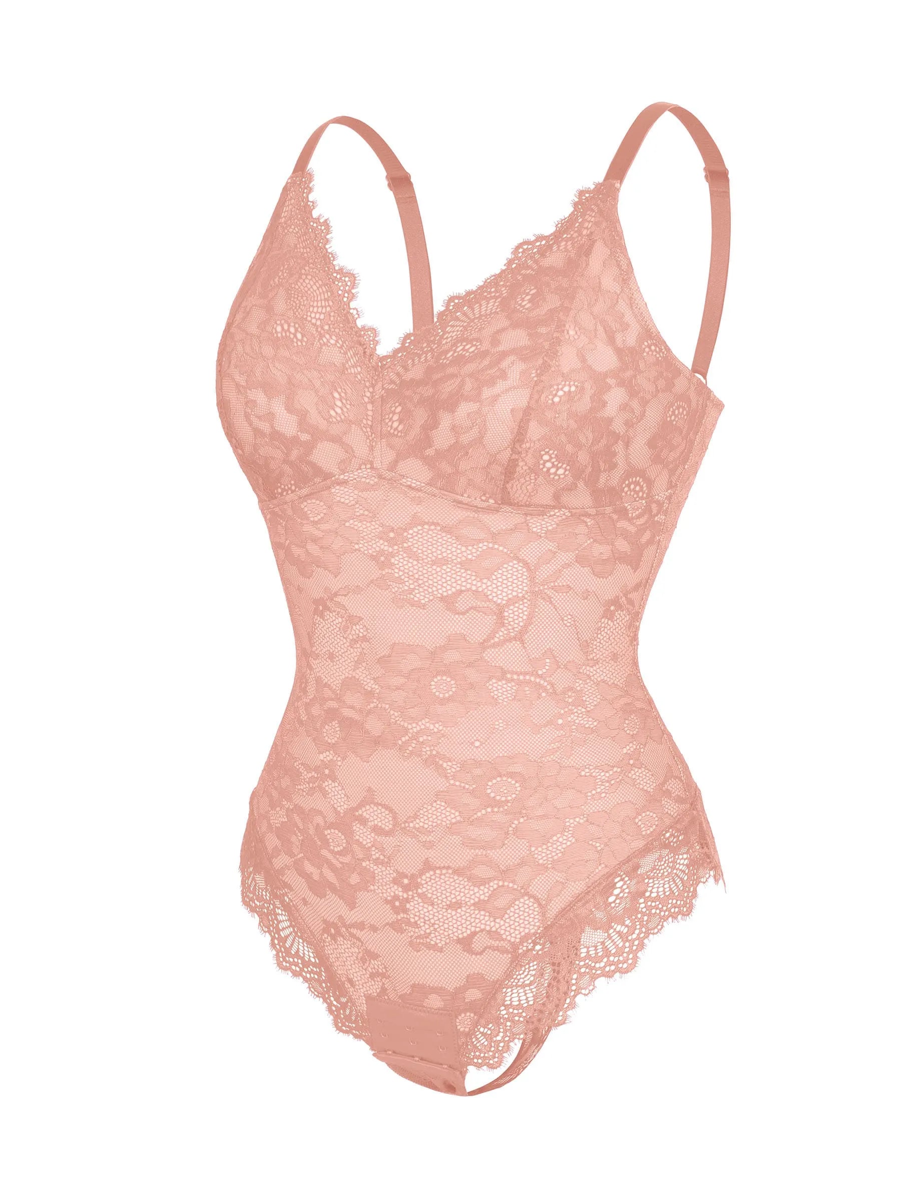 Shapevive Lace V Neck Full Bodysuit Underwear