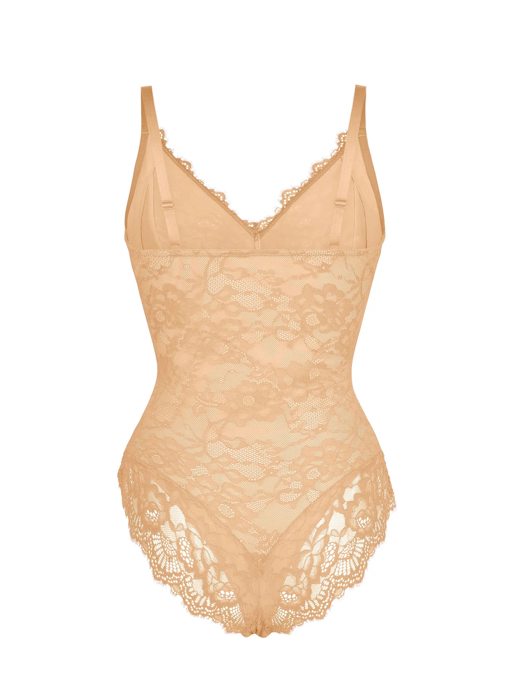 Shapevive Lace V Neck Full Bodysuit Underwear