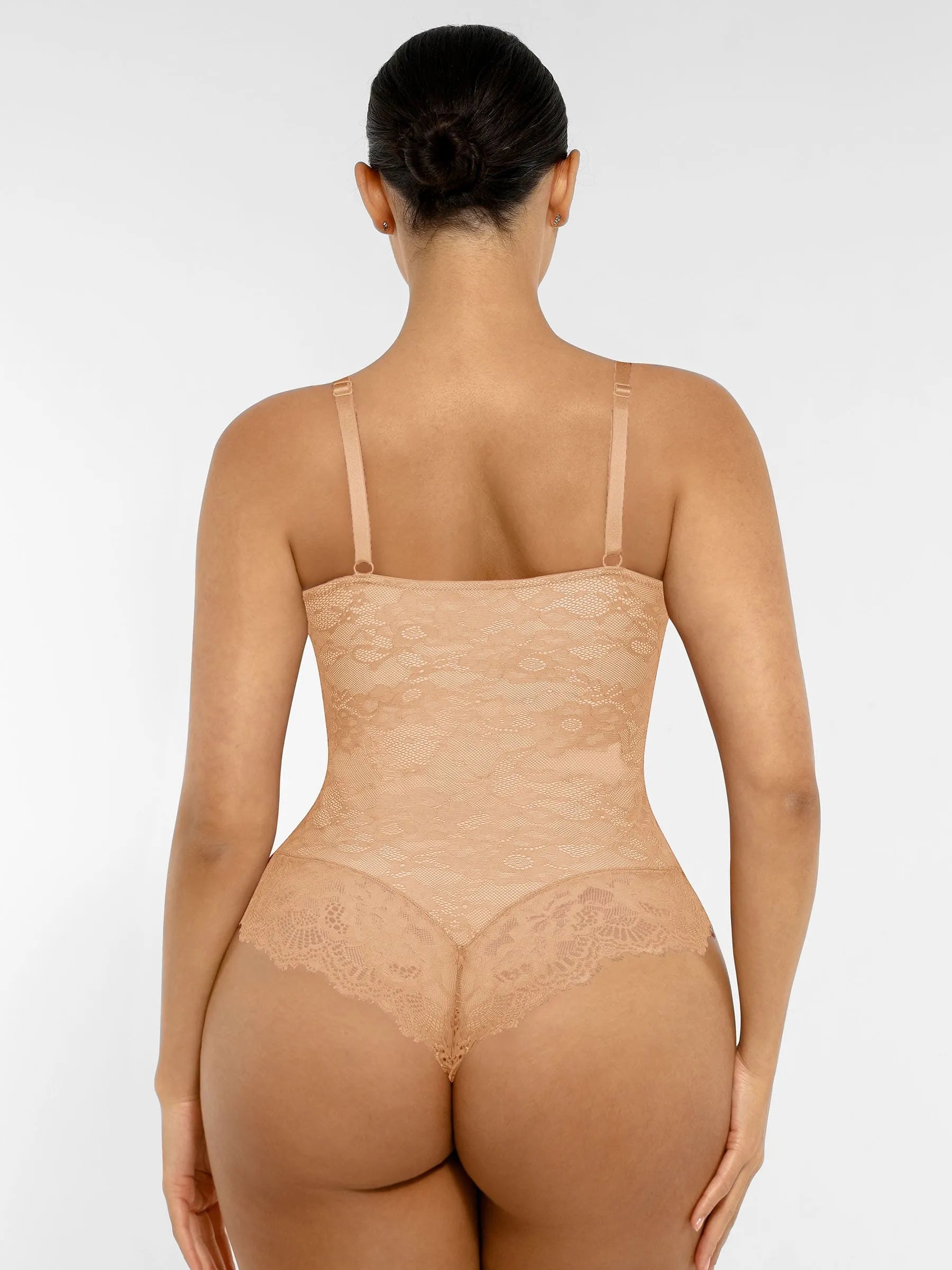 Shapevive Lace V Neck Full Bodysuit Underwear