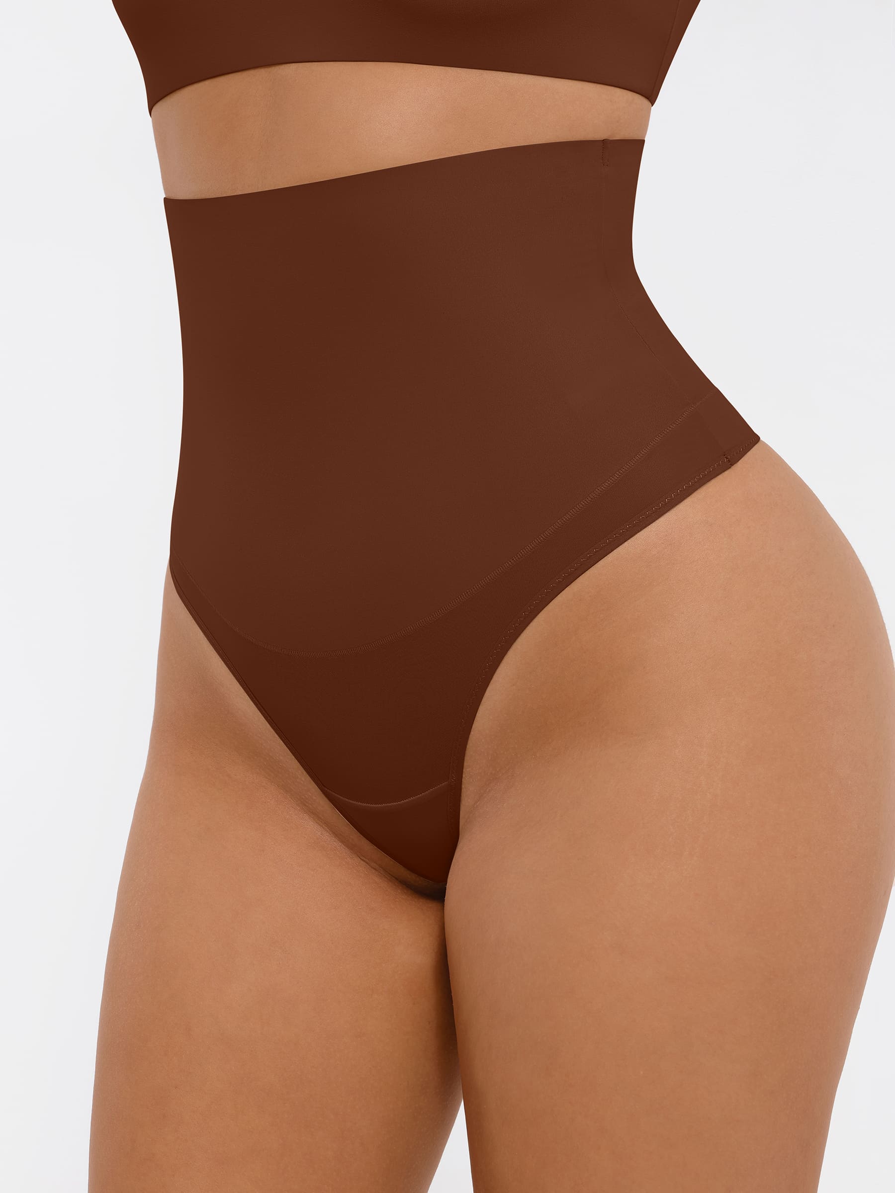 Shapevive Mid-Waisted Thong Tummy Control Shaper Panties