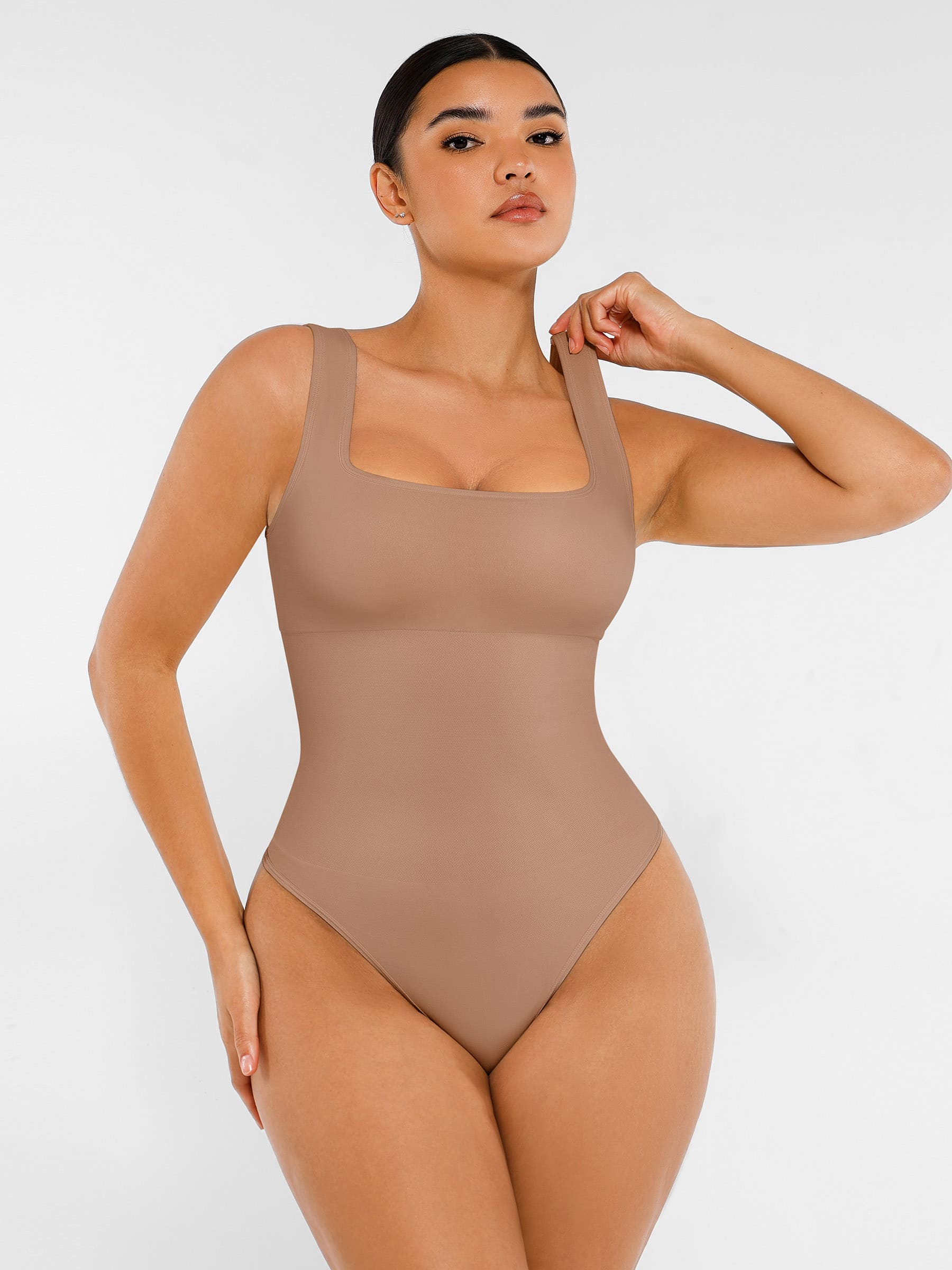 Shapevive Seamless Shapewear Thong Bodysuit