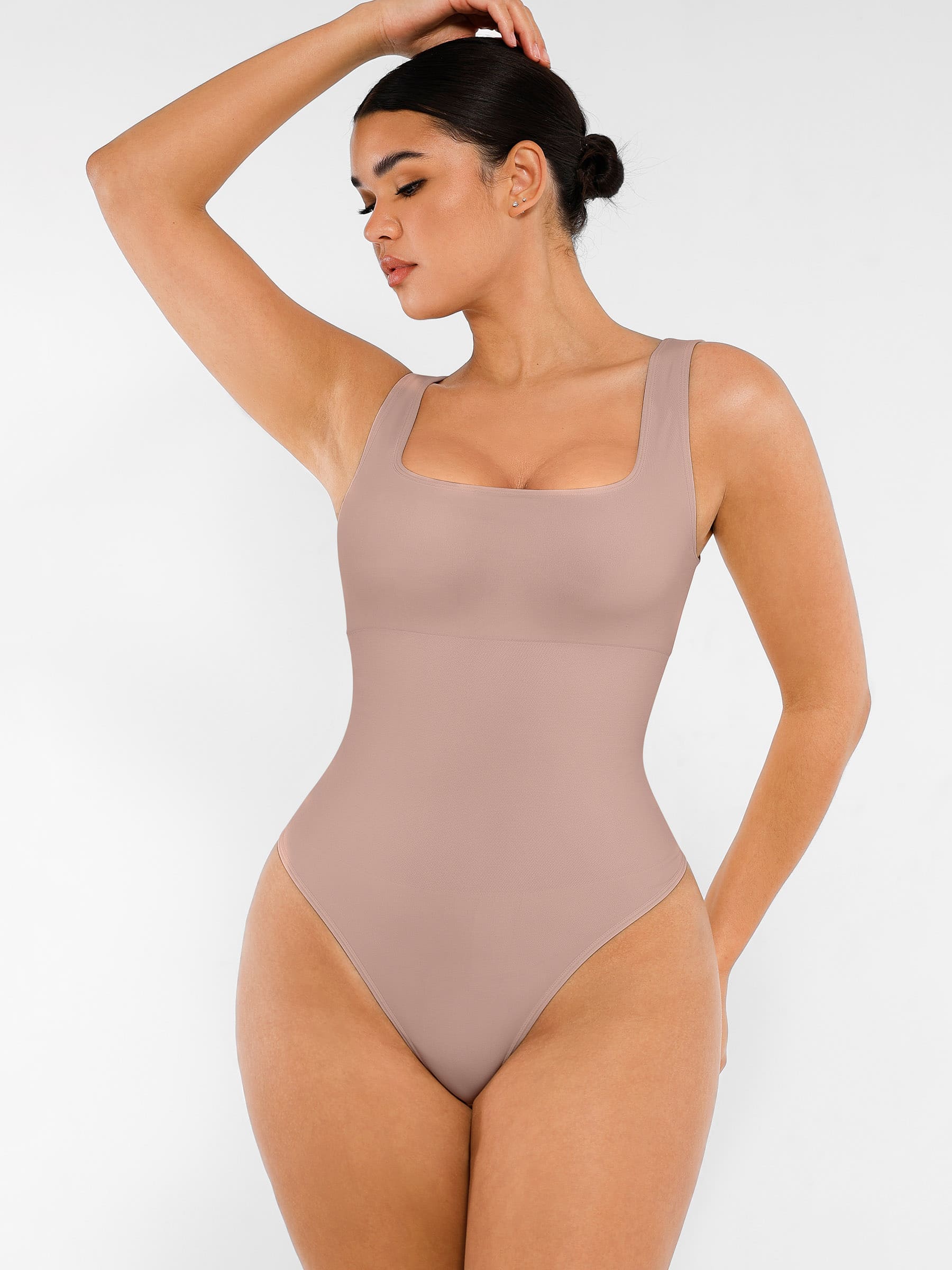 Shapevive Seamless Shapewear Thong Bodysuit
