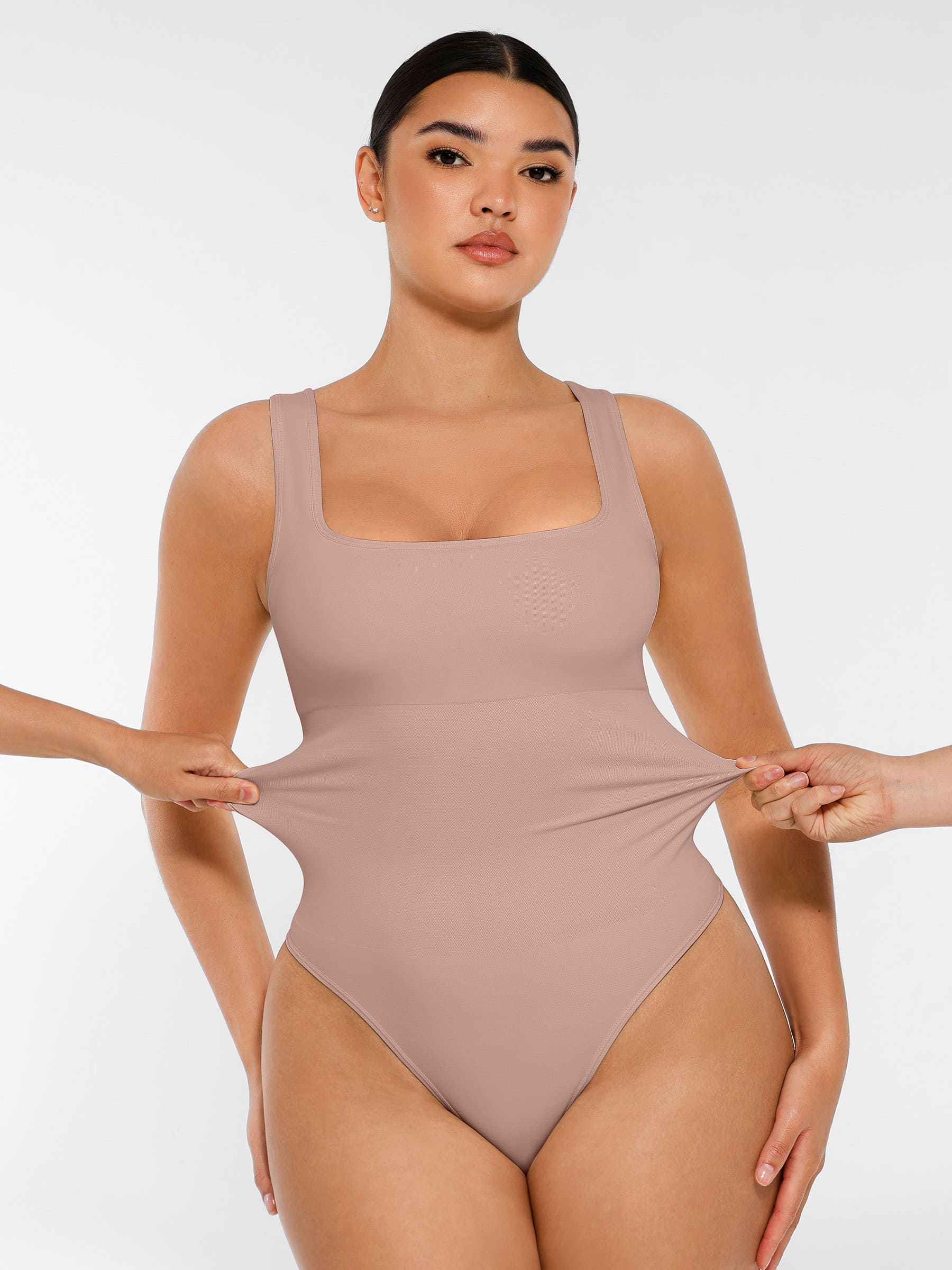 Shapevive Seamless Shapewear Thong Bodysuit