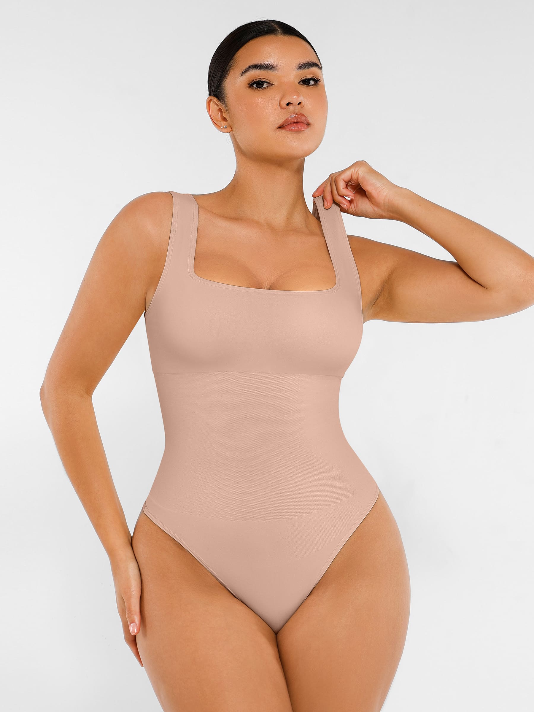 Shapevive Seamless Shapewear Thong Bodysuit