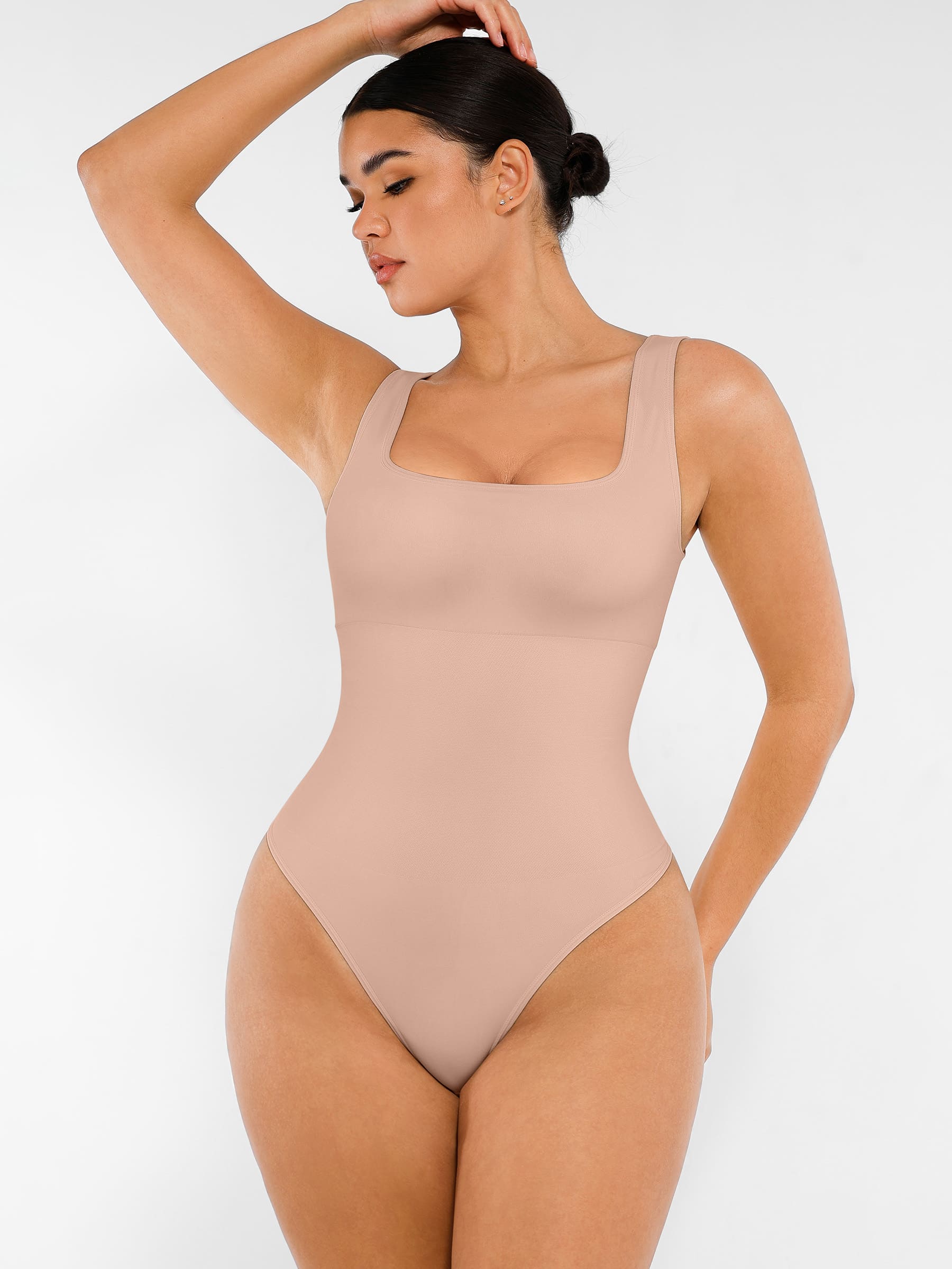 Shapevive Seamless Shapewear Thong Bodysuit