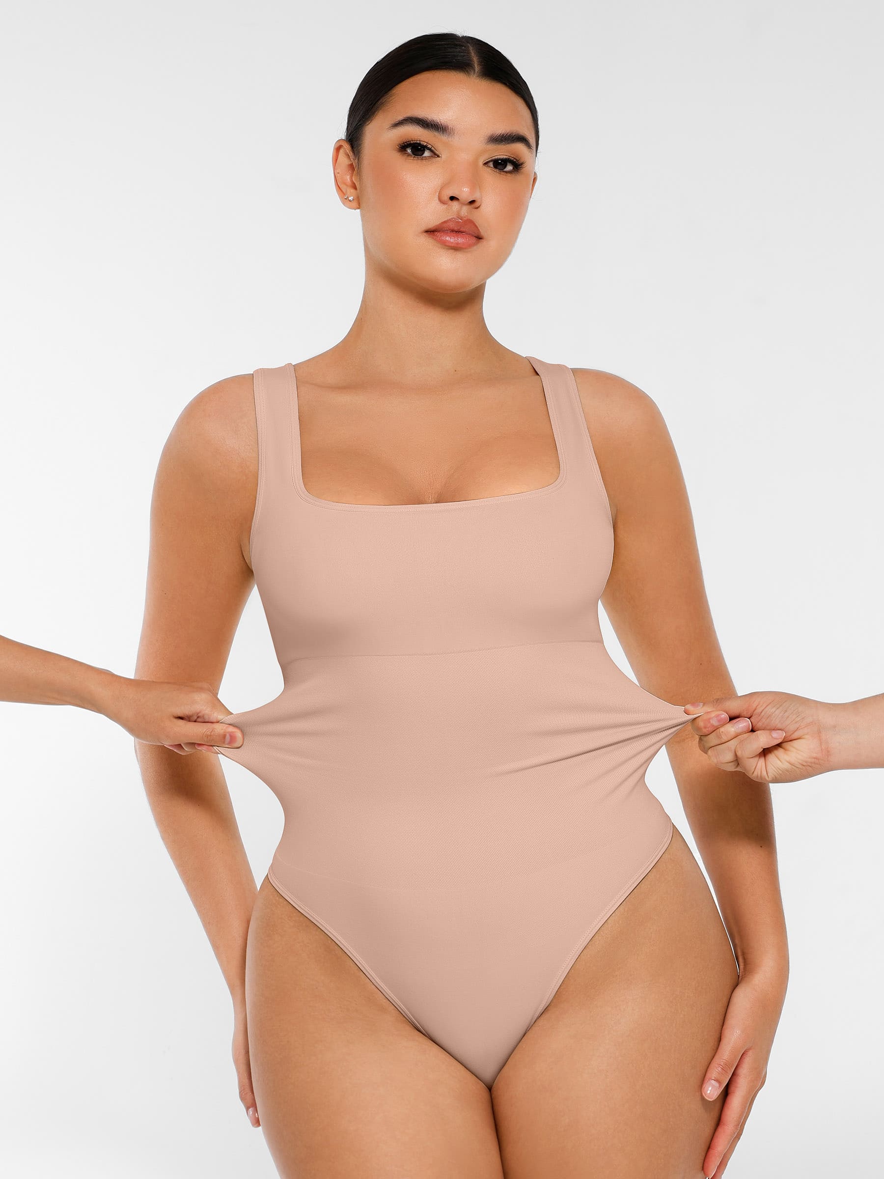Shapevive Seamless Shapewear Thong Bodysuit