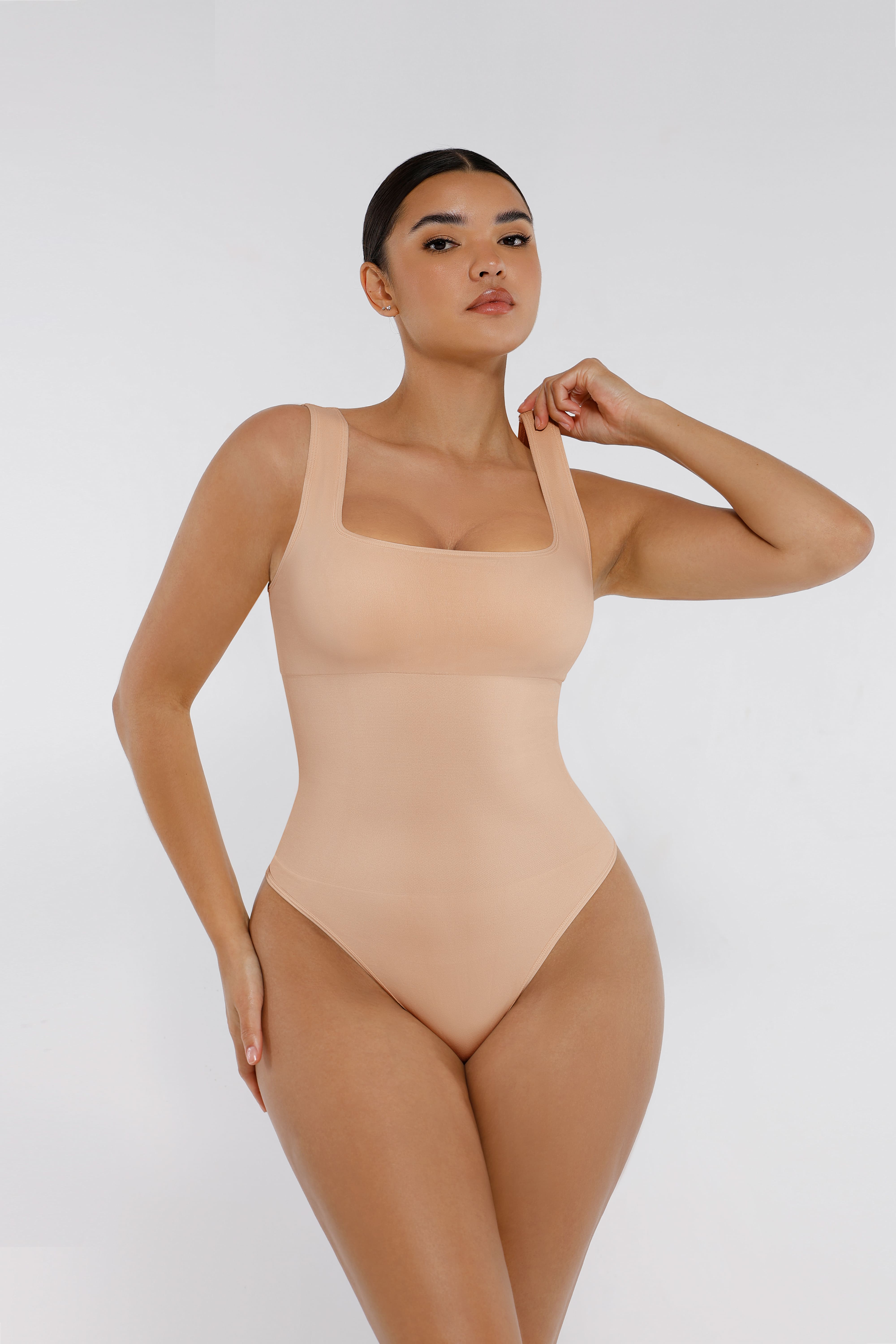 Shapevive Seamless Shapewear Thong Bodysuit
