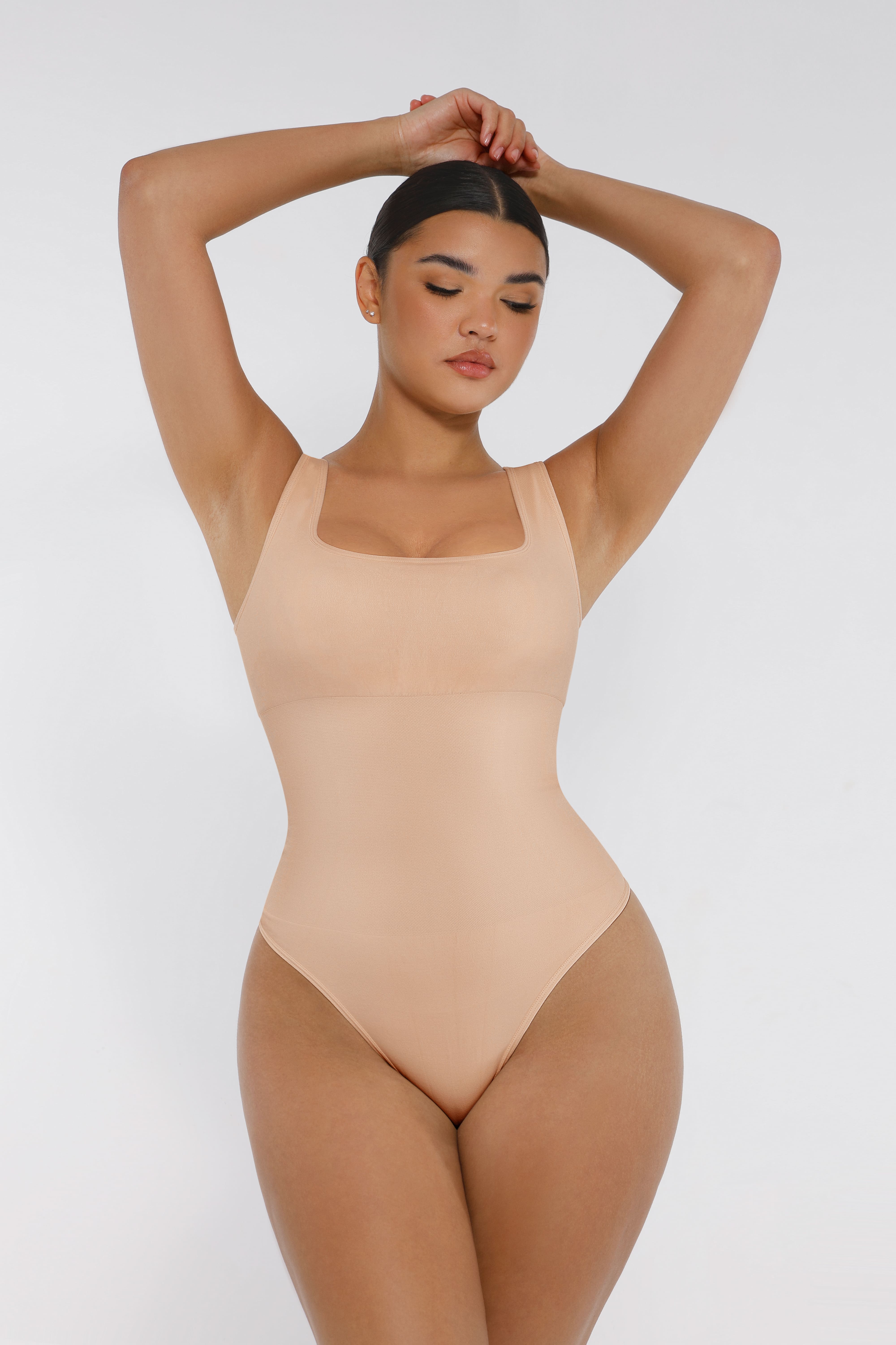 Shapevive Seamless Shapewear Thong Bodysuit