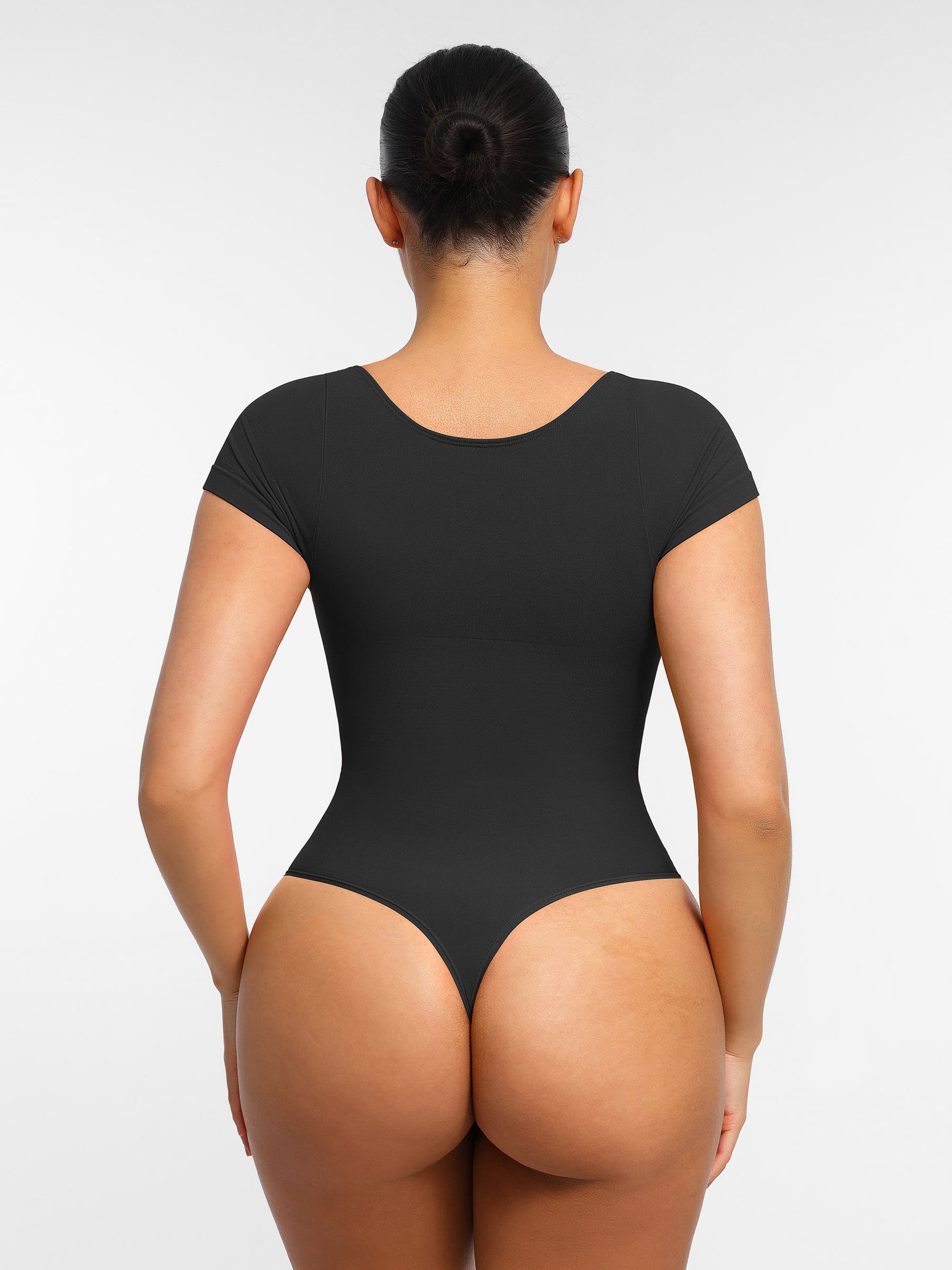 Shapevive Tummy Control Seamless Short-Sleeve Bodysuit