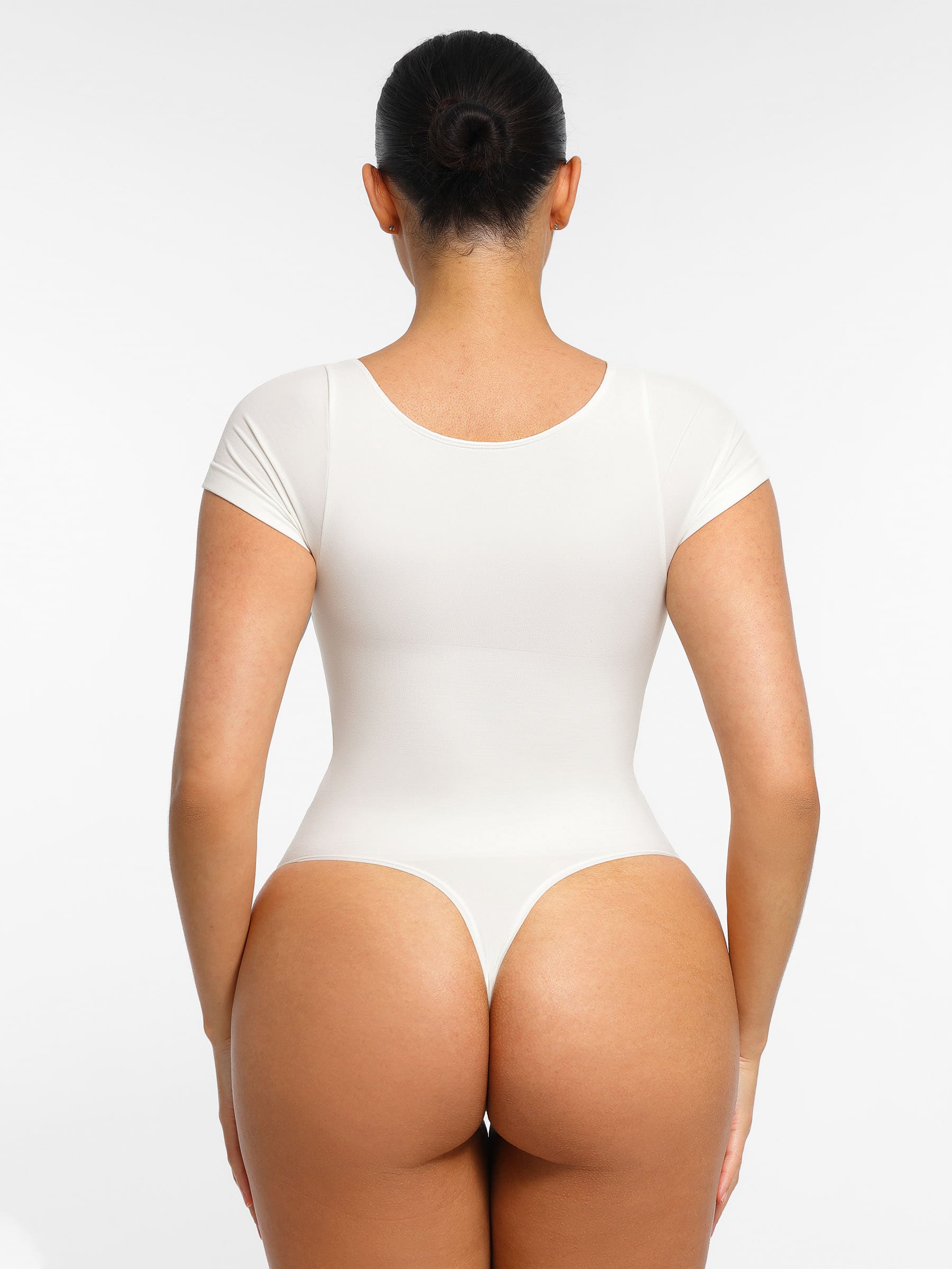 Shapevive Tummy Control Seamless Short-Sleeve Bodysuit