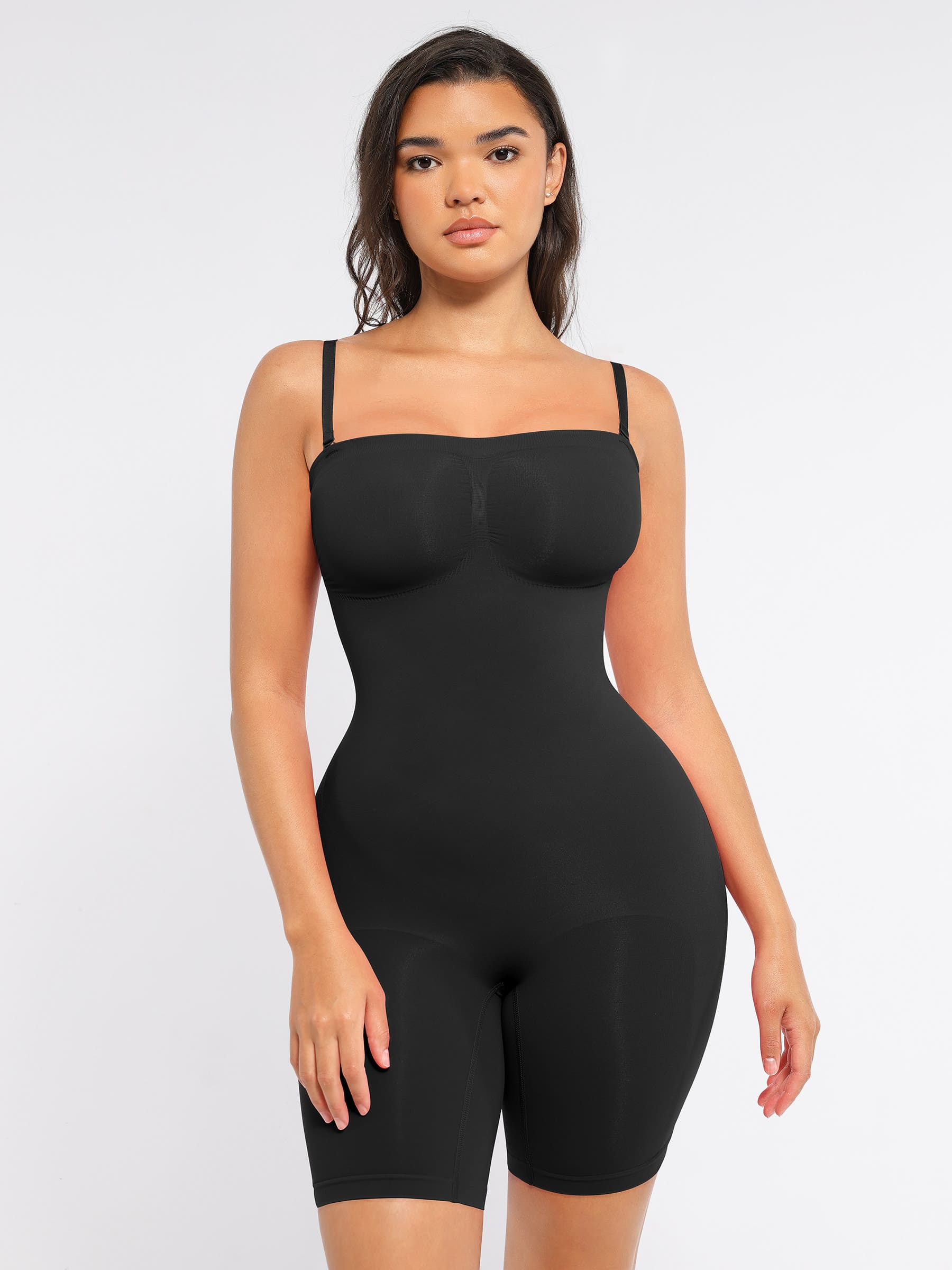 Shapevive Strapless Seamless Bodysuit with Removable Straps