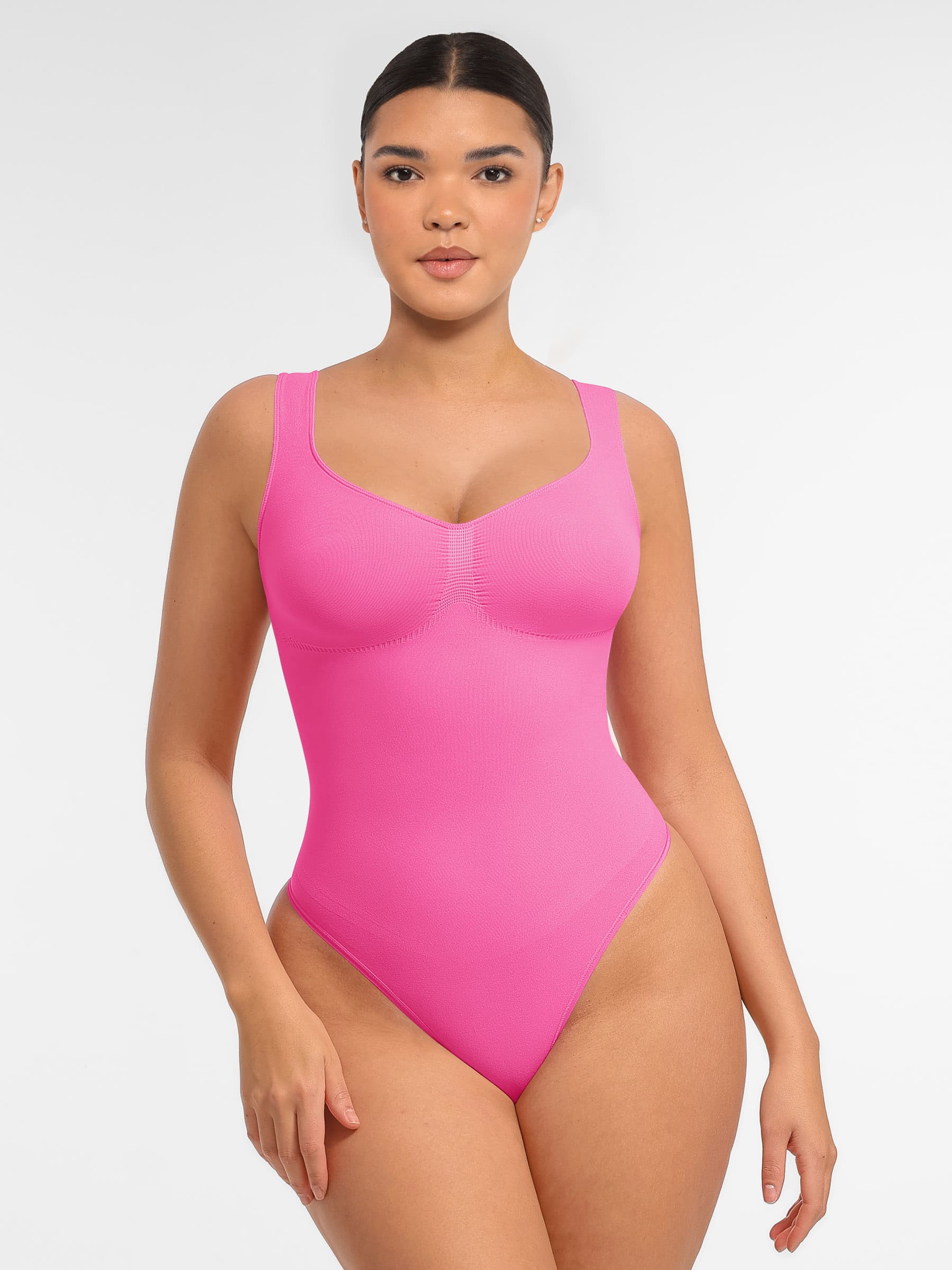 Shapevive Tummy Control Seamless Wide Strap Bodysuit