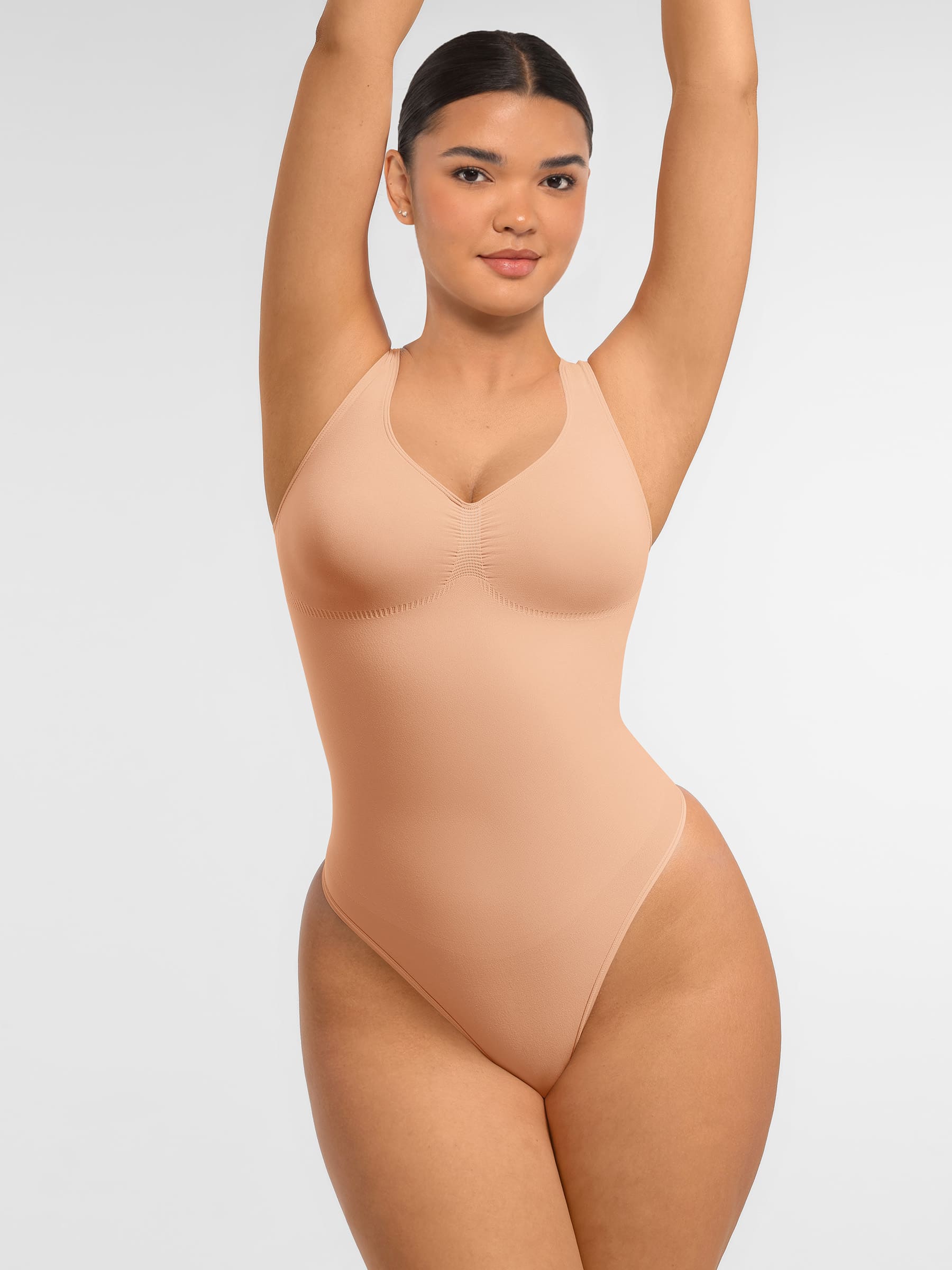 Shapevive Tummy Control Seamless Wide Strap Bodysuit