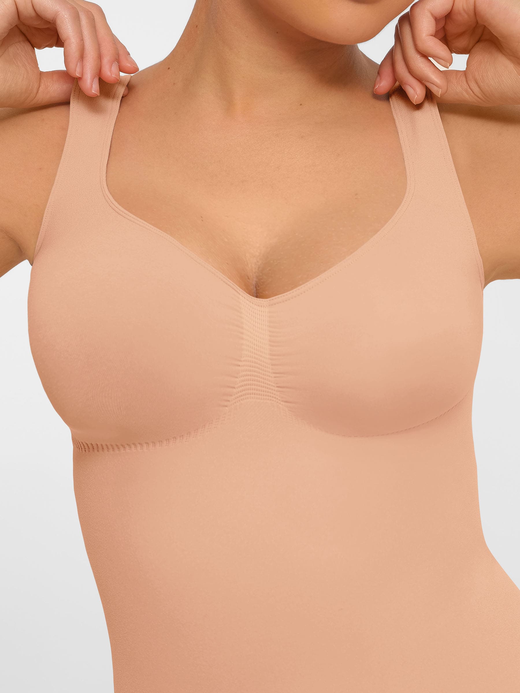 Shapevive Tummy Control Seamless Wide Strap Bodysuit