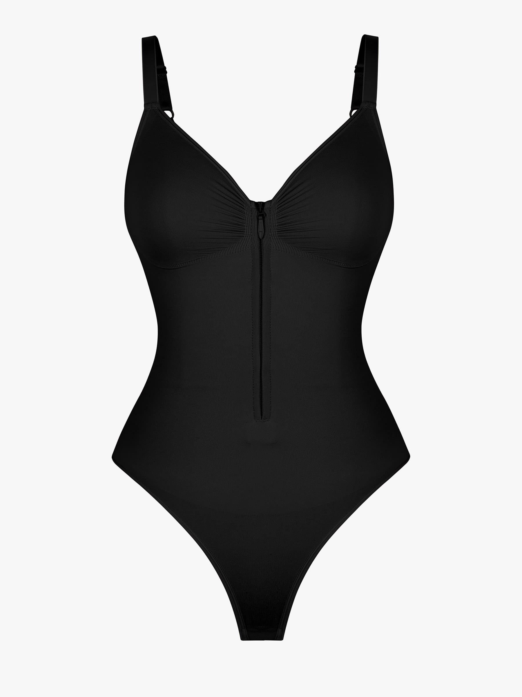 Shapevive Tummy Control Seamless Zipper Shaping Bodysuit
