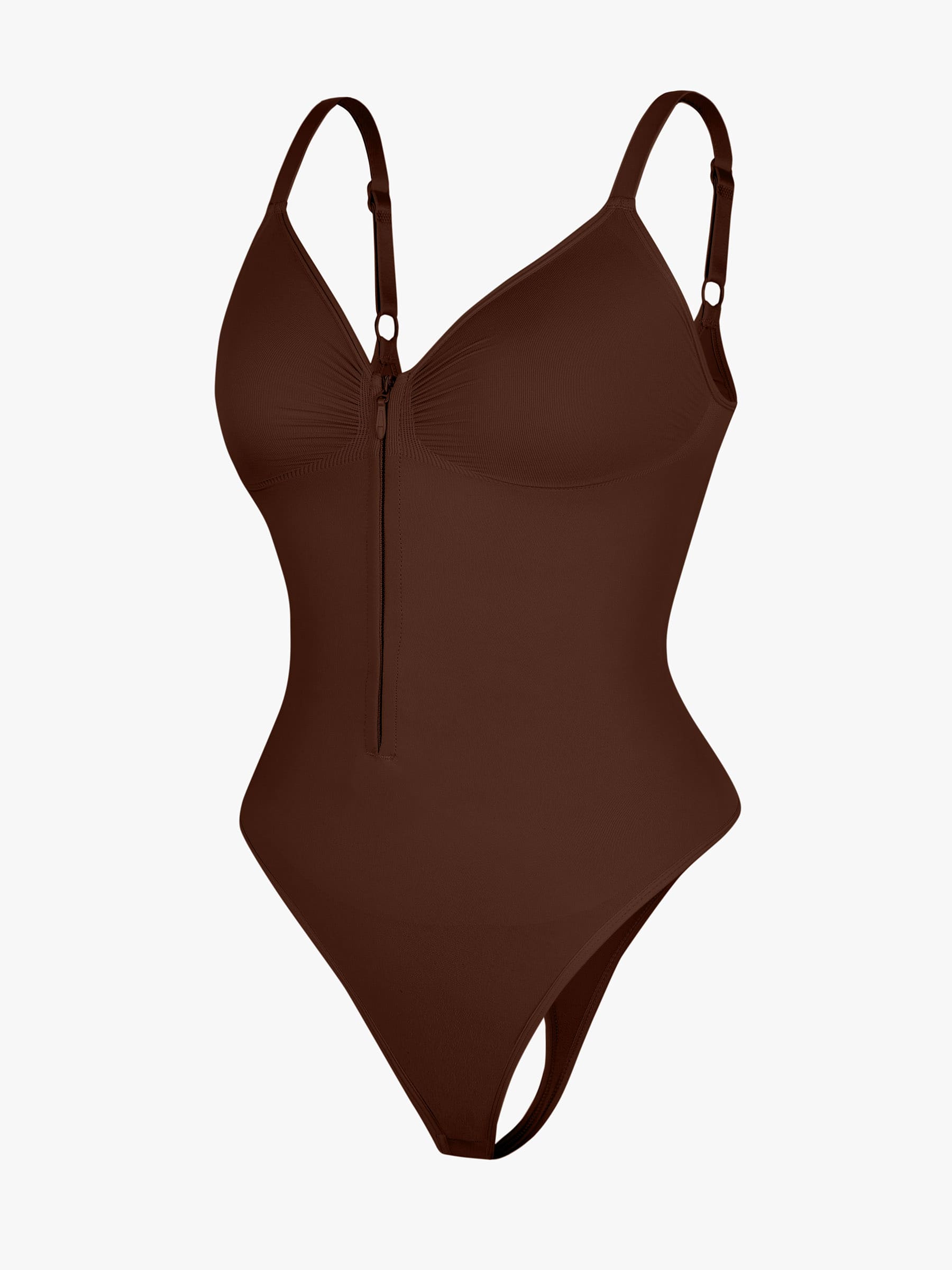 Shapevive Tummy Control Seamless Zipper Shaping Bodysuit