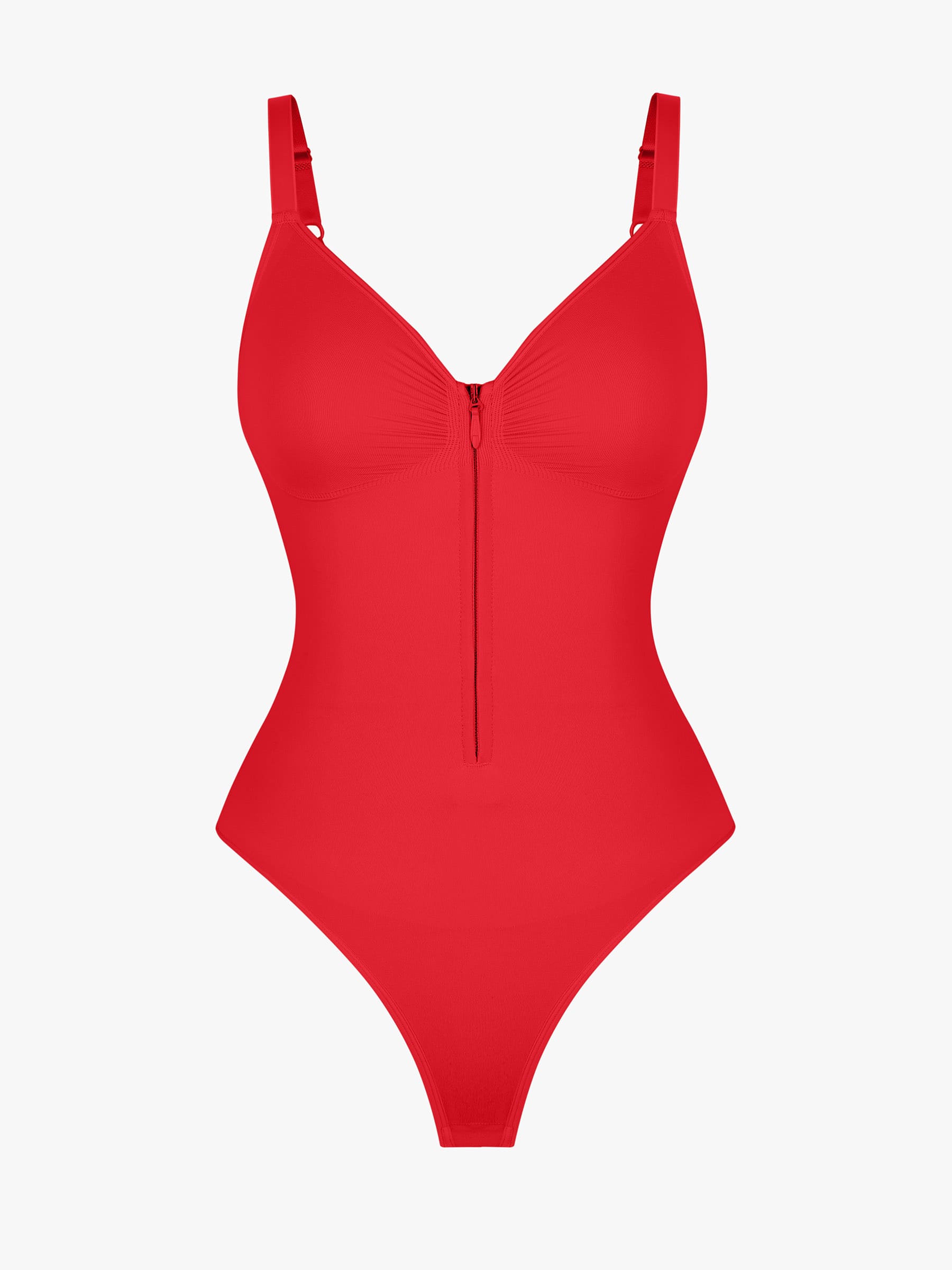 Shapevive Tummy Control Seamless Zipper Shaping Bodysuit