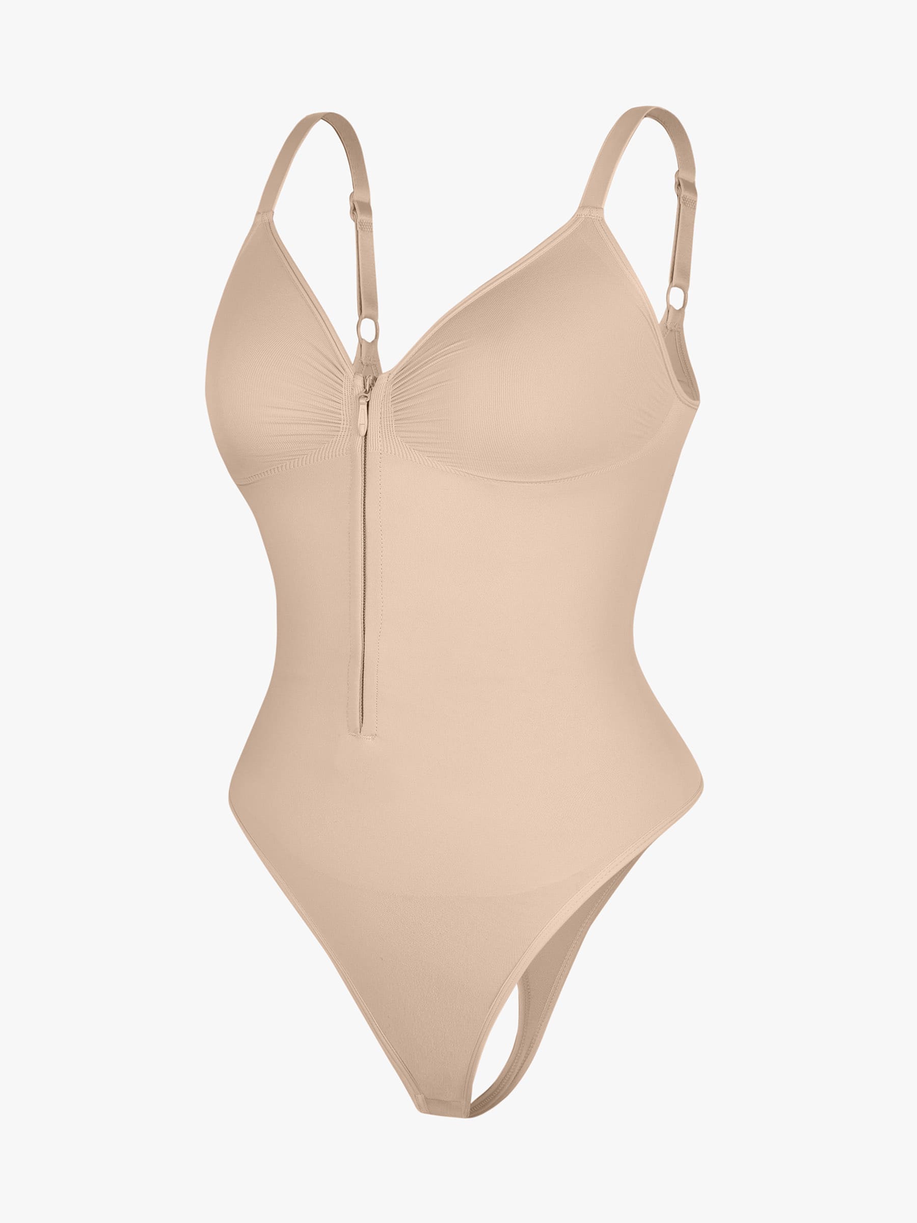 Shapevive Tummy Control Seamless Zipper Shaping Bodysuit