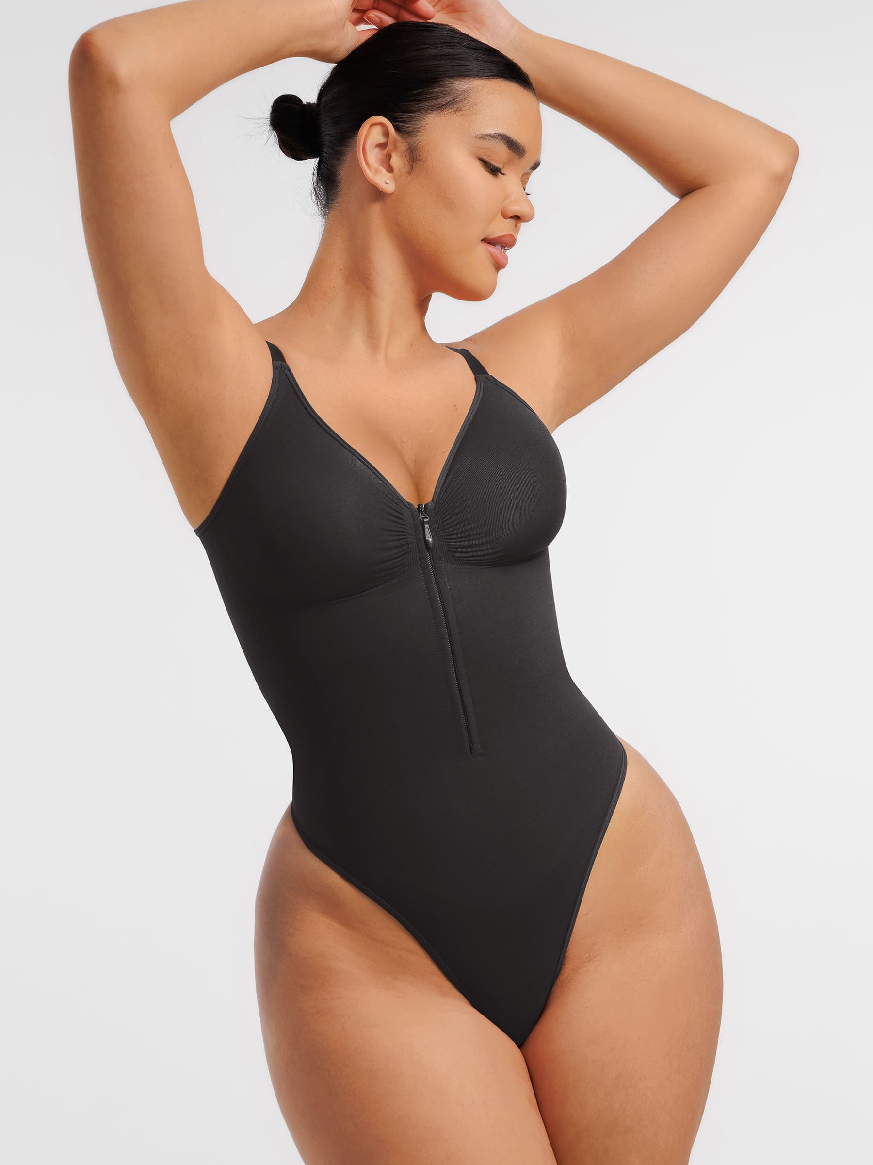 Shapevive Tummy Control Seamless Zipper Shaping Bodysuit