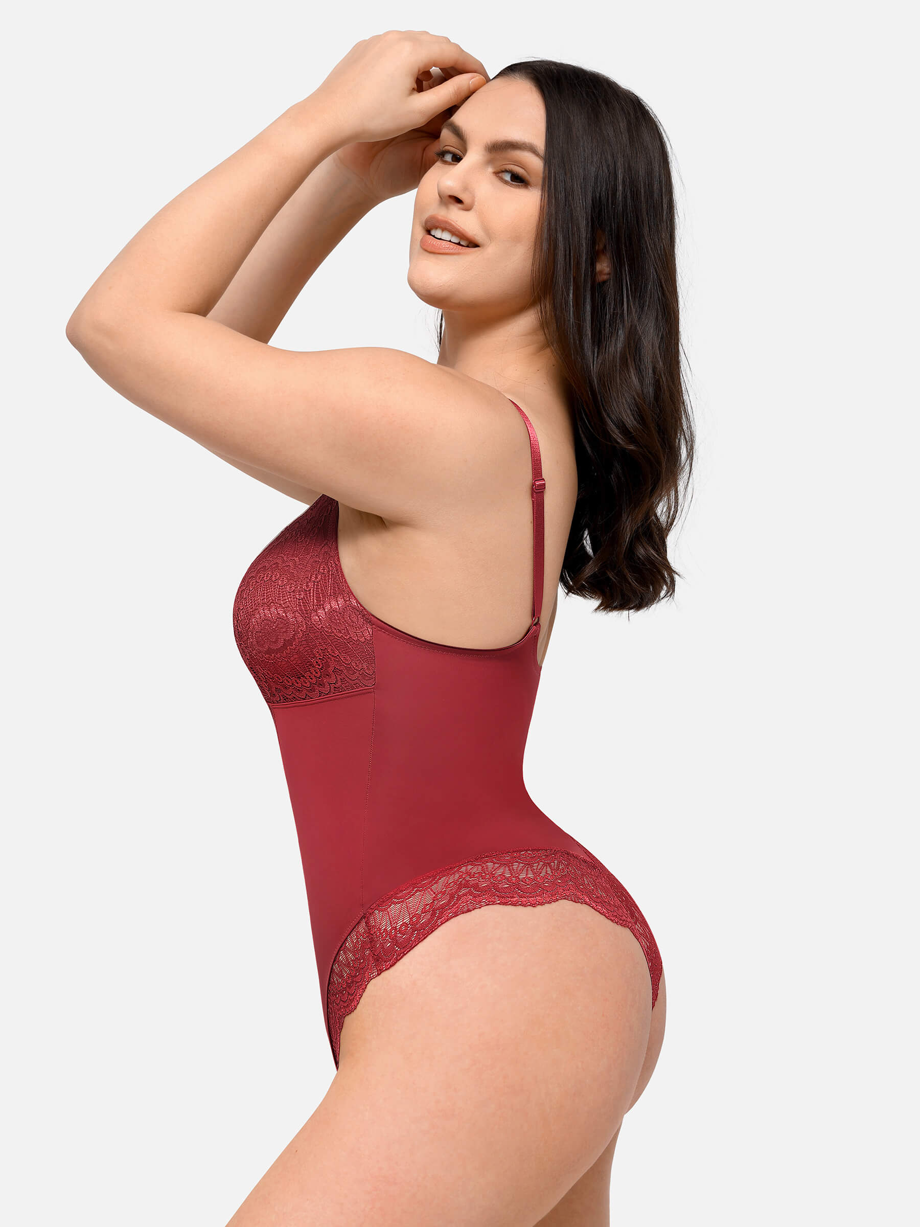 Shapevive Low-back Ultra-versatile Lace Bodysuit