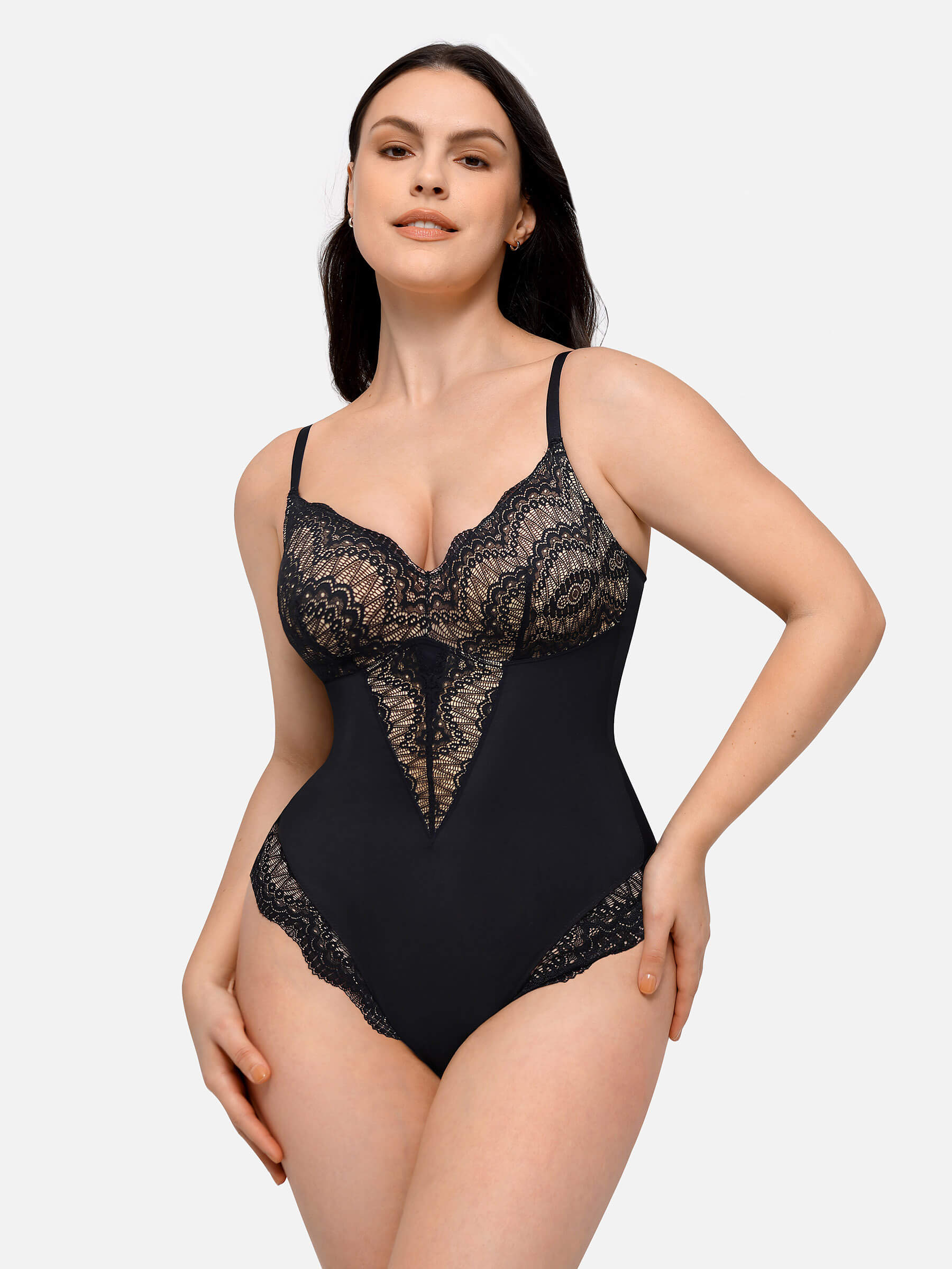 Shapevive Low-back Ultra-versatile Lace Bodysuit