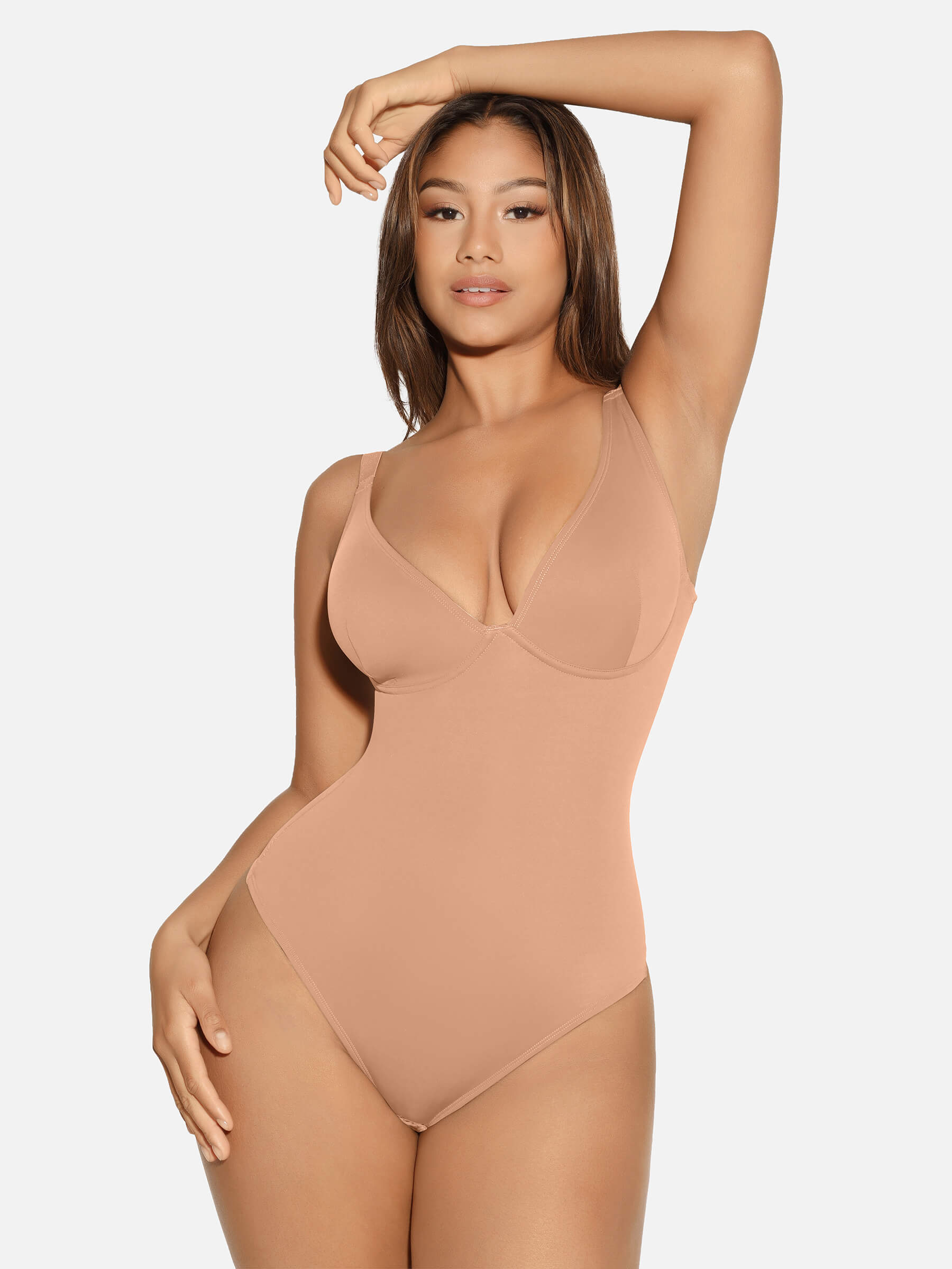 Shapevive V Neck Tummy Control Shaping Bodysuit