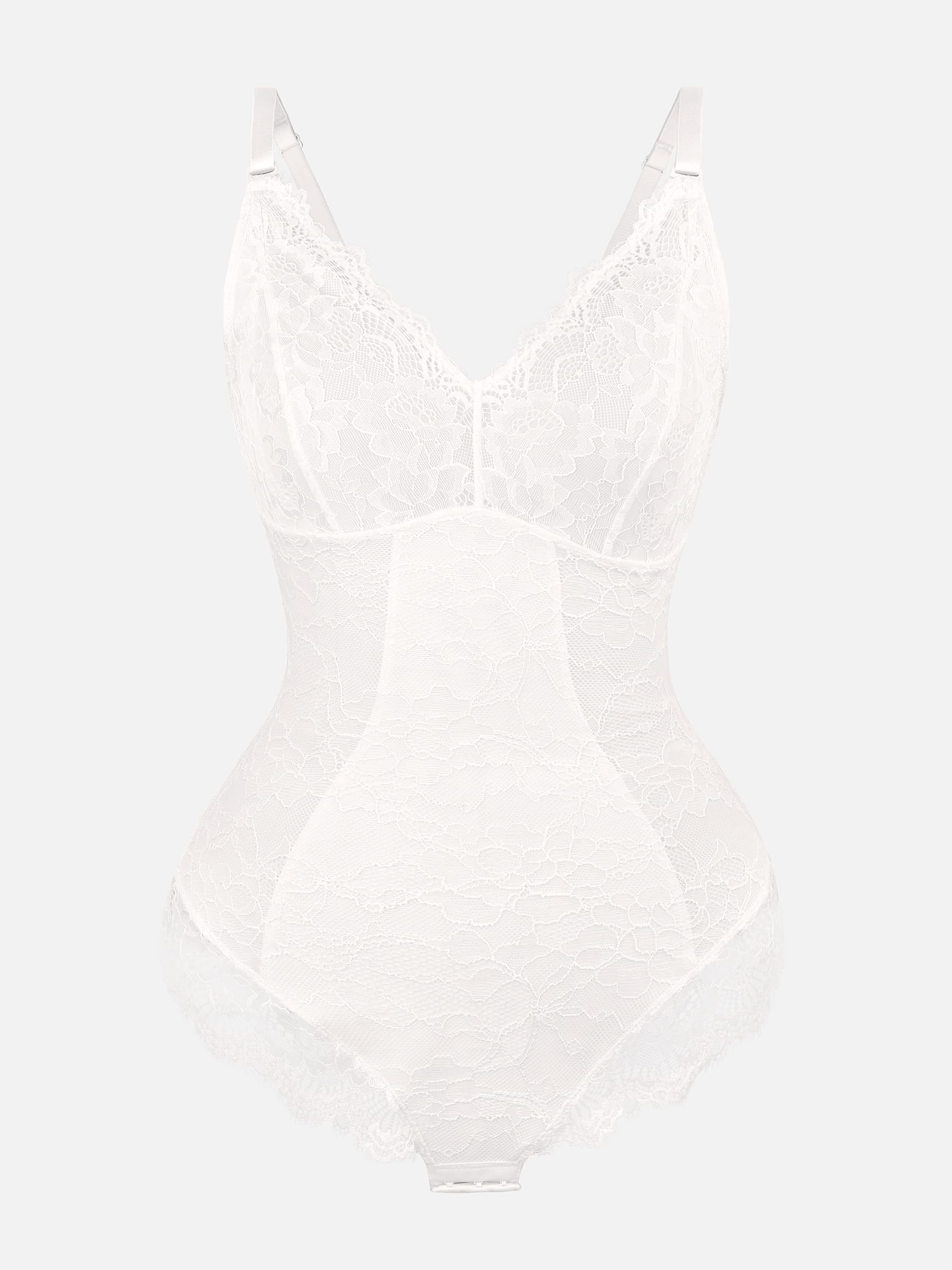 Shapevive Lace V Neck Full Bodysuit Underwear