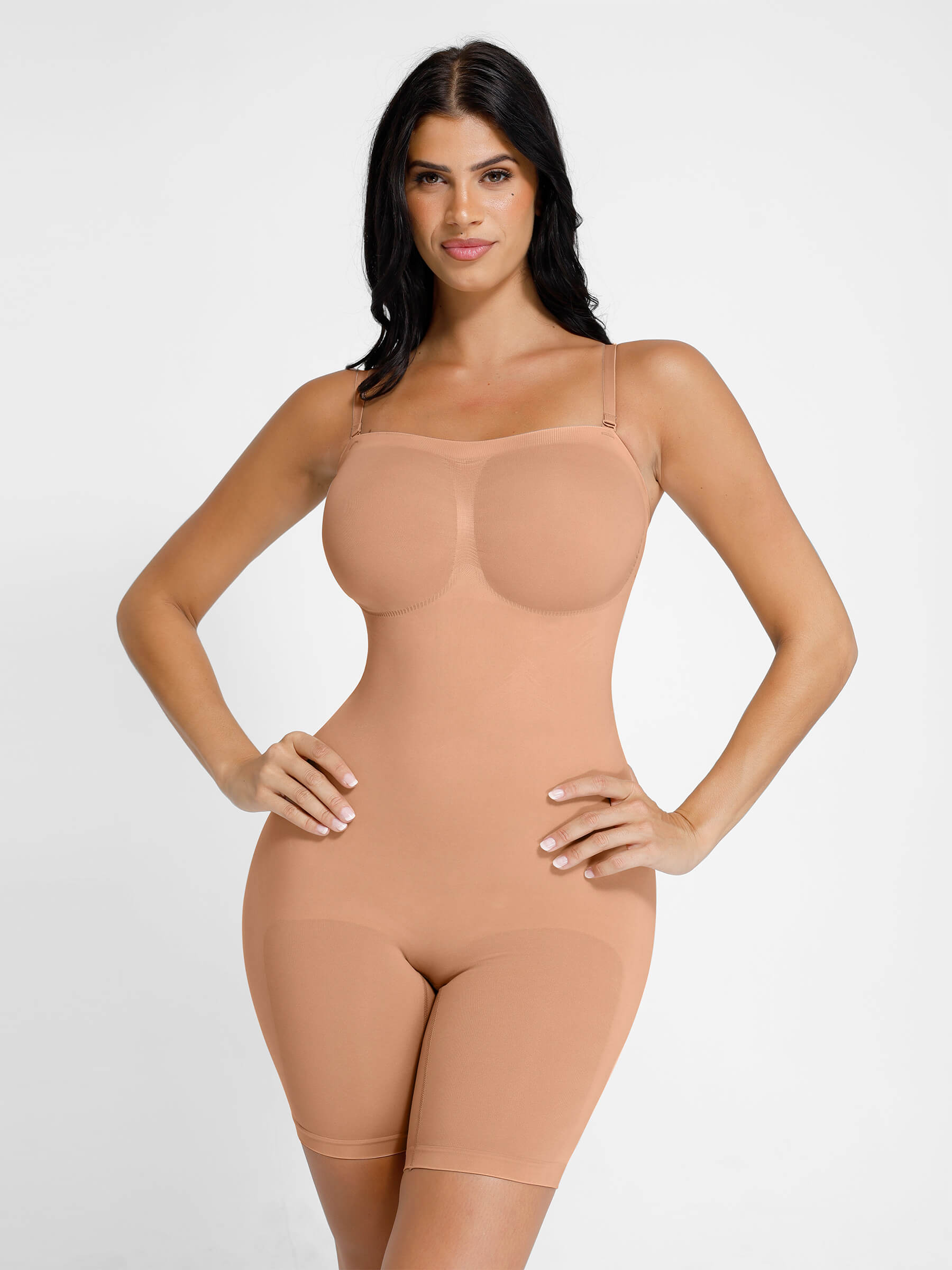 Shapevive Seamless Strapless Bodysuit with Removable Straps