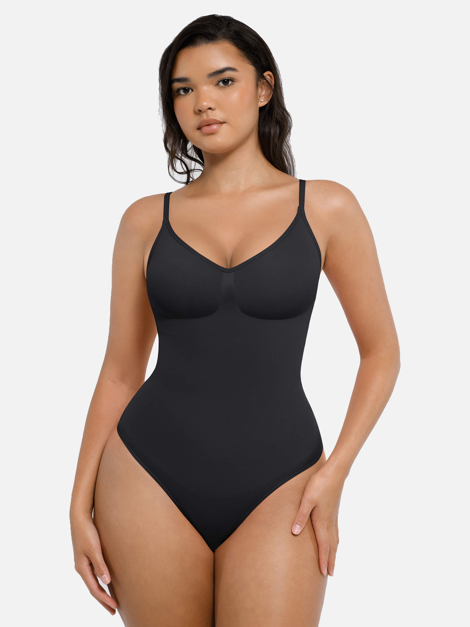 Shapevive Tummy Control Seamless Thong Bodysuit
