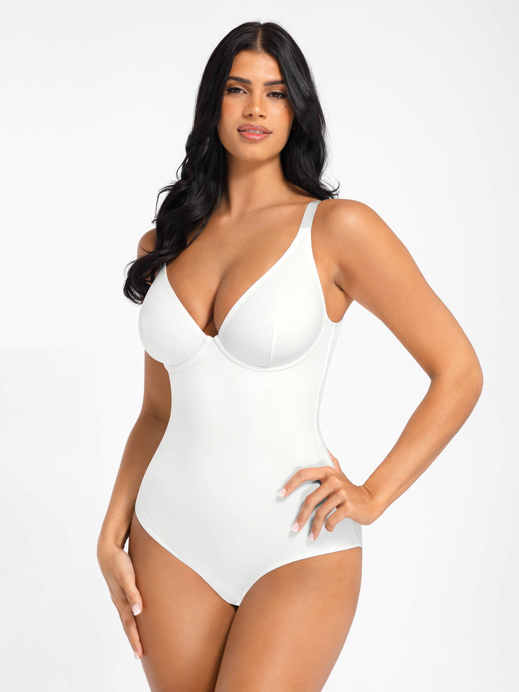 Shapevive V Neck Tummy Control Shaping Bodysuit