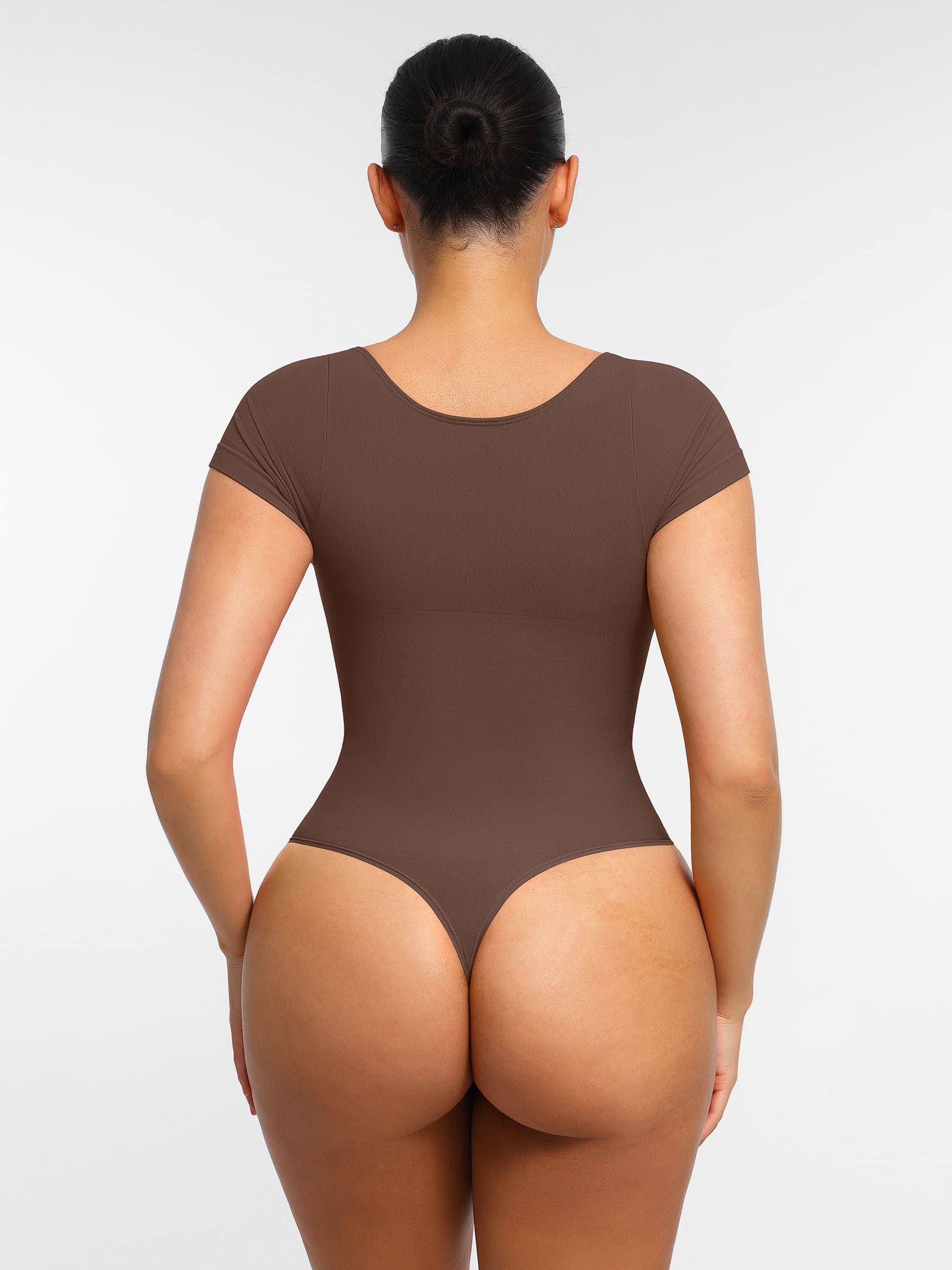 Shapevive Tummy Control Seamless Short-Sleeve Bodysuit