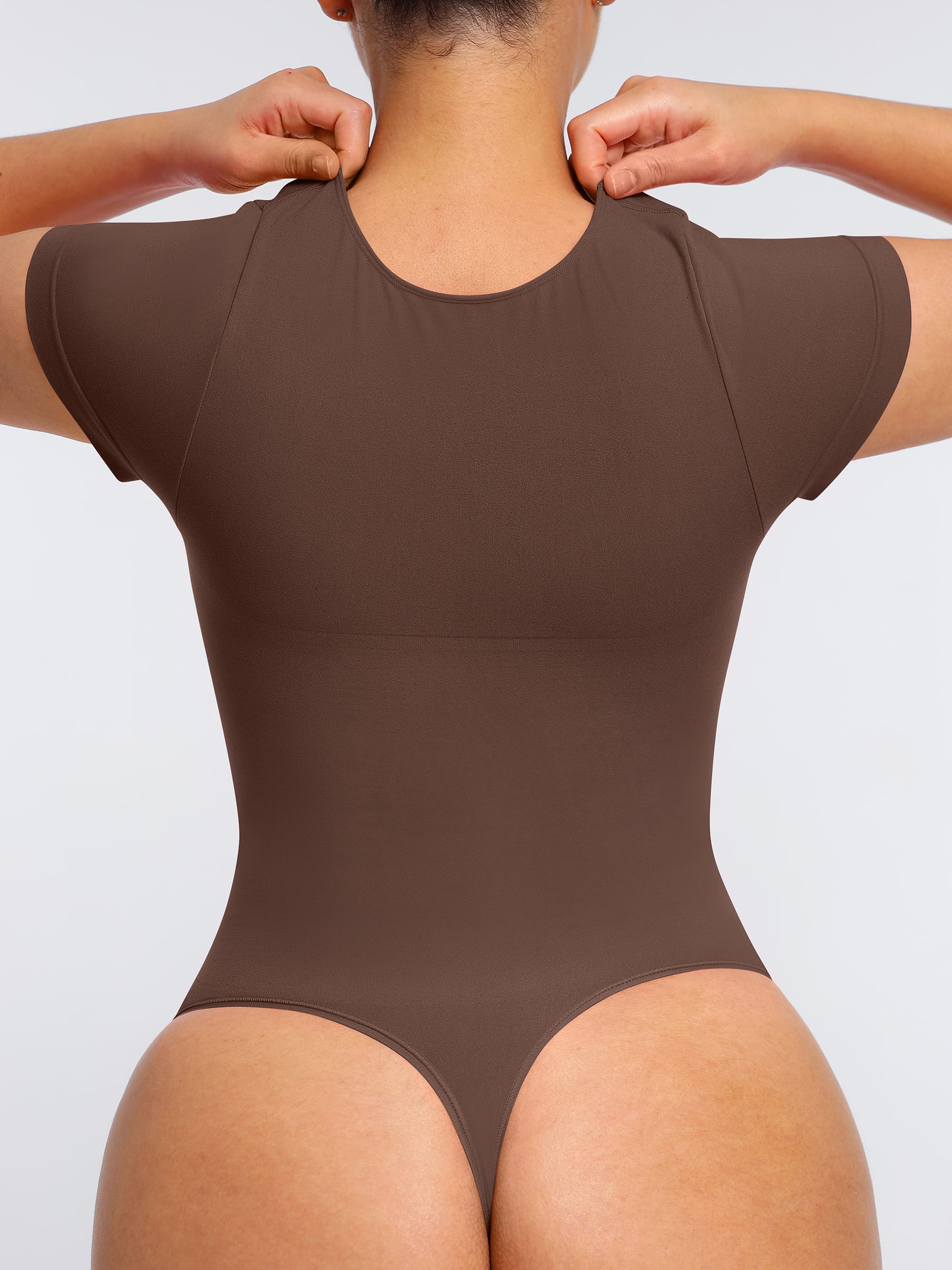 Shapevive Tummy Control Seamless Short-Sleeve Bodysuit