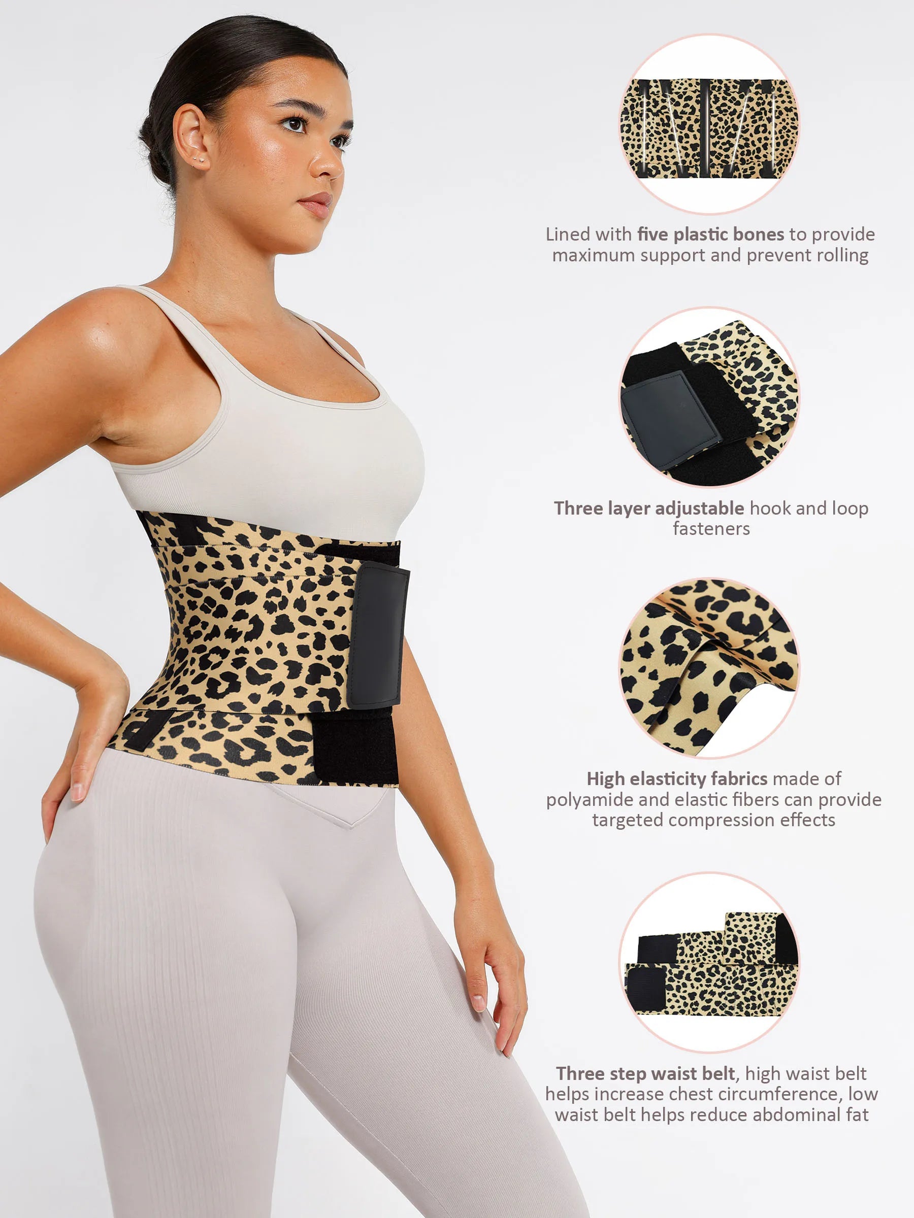 Shapevive Triple Wrap Tummy Control Waist Trainer Belt