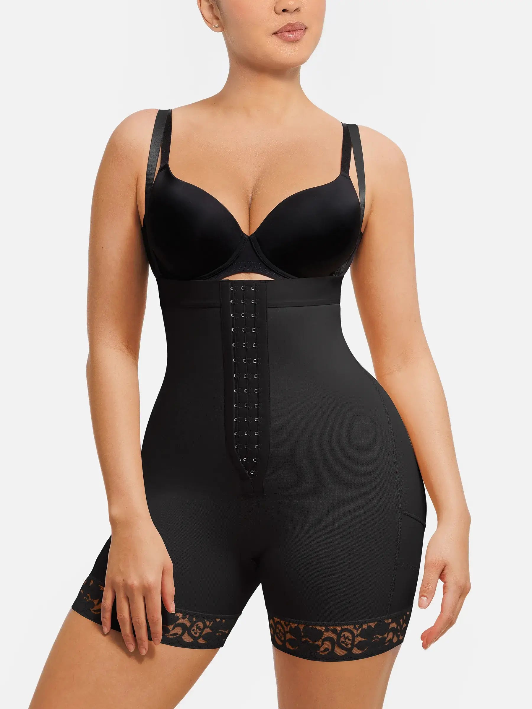 Shapevive Butt Lifting Body Shaper with Zip Crotch Smooth Tummy Control