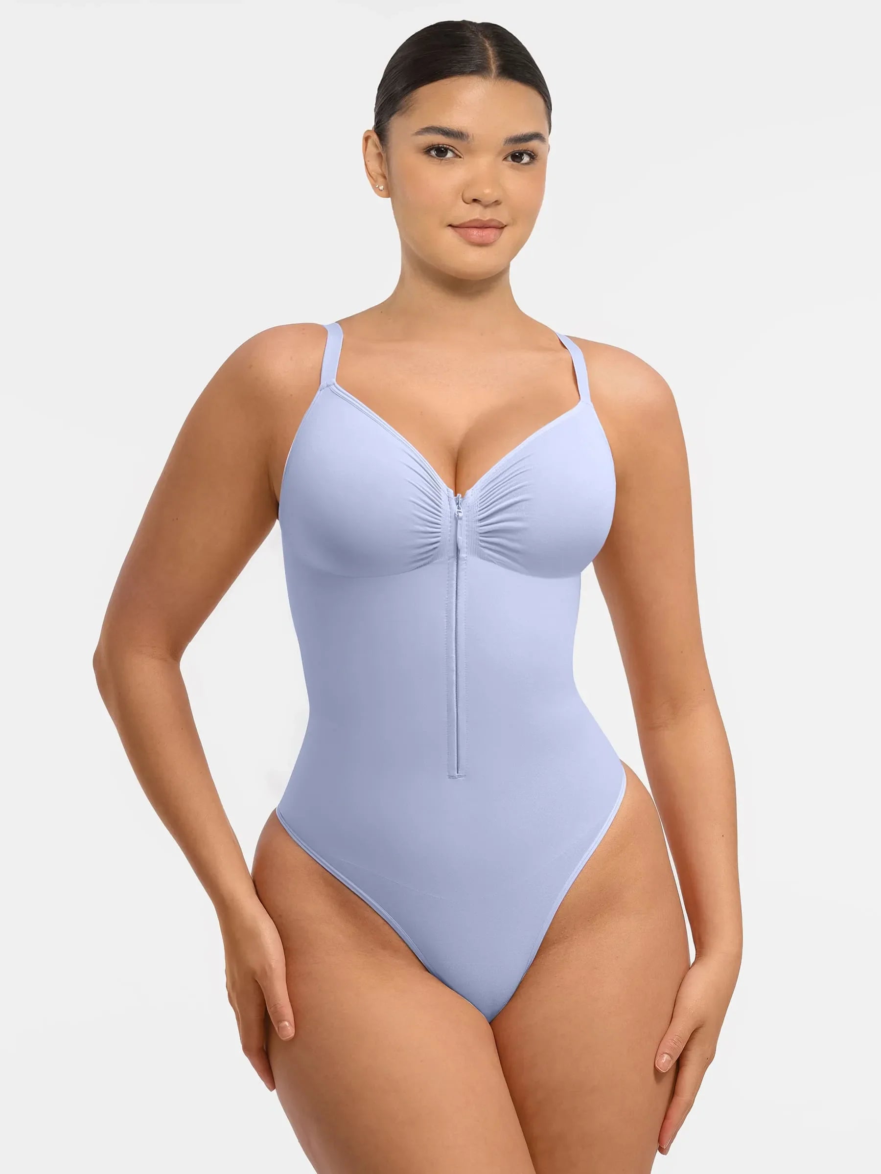 Shapevive Tummy Control Seamless Zipper Shaping Bodysuit