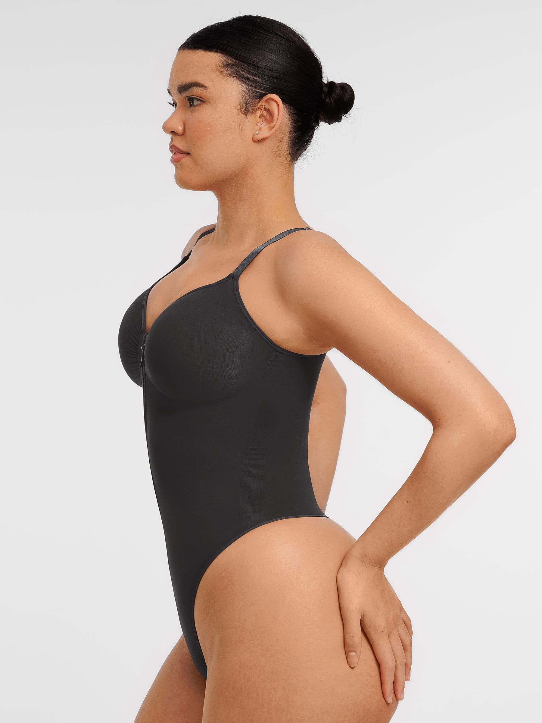 Shapevive Tummy Control Seamless Zipper Shaping Bodysuit