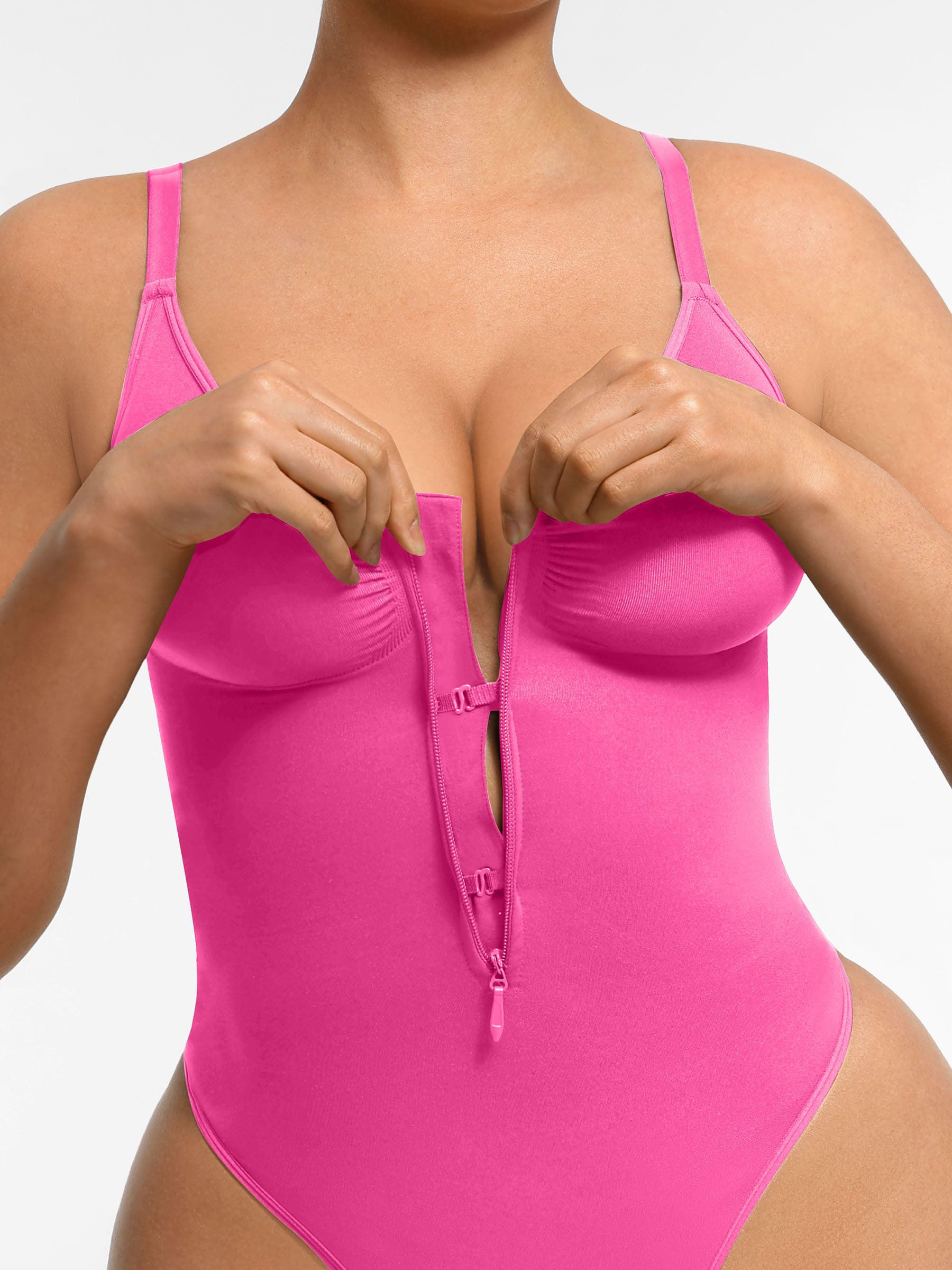 Shapevive Tummy Control Seamless Zipper Shaping Bodysuit