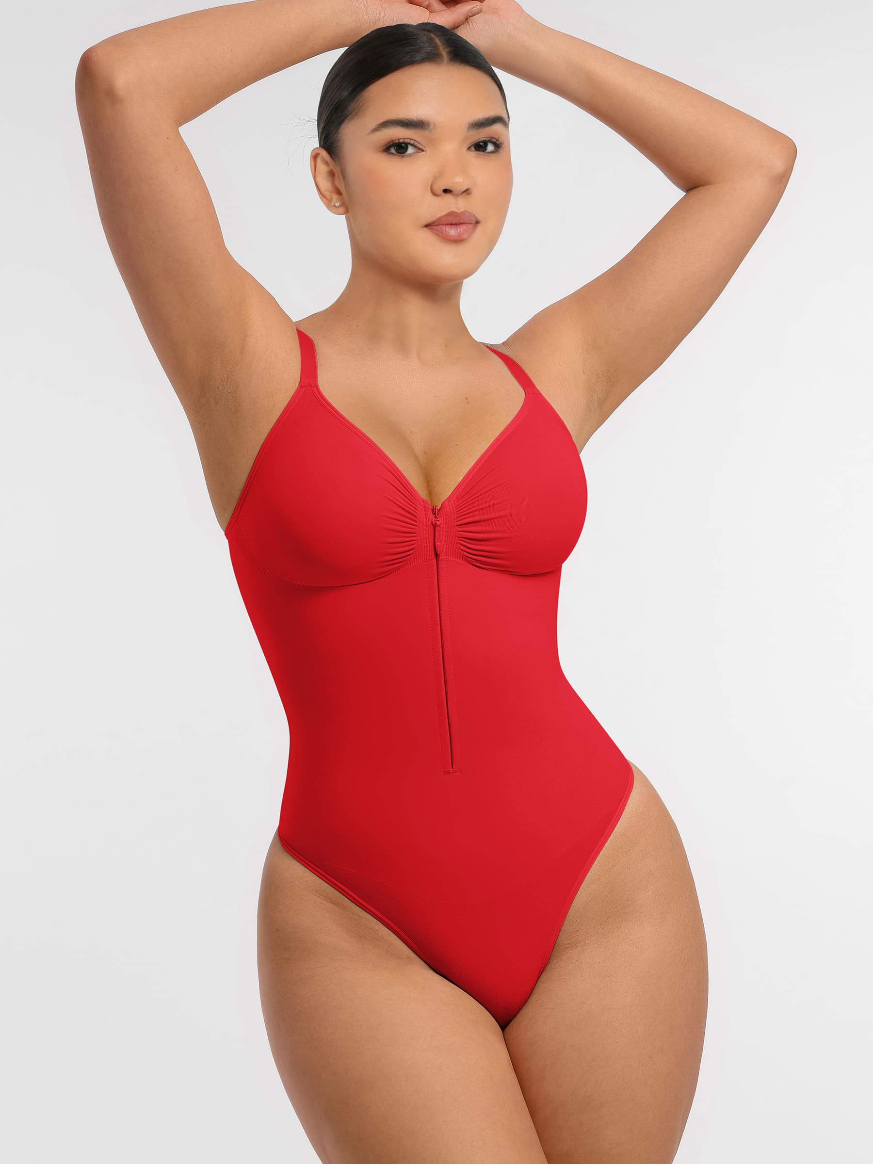 Shapevive Tummy Control Seamless Zipper Shaping Bodysuit