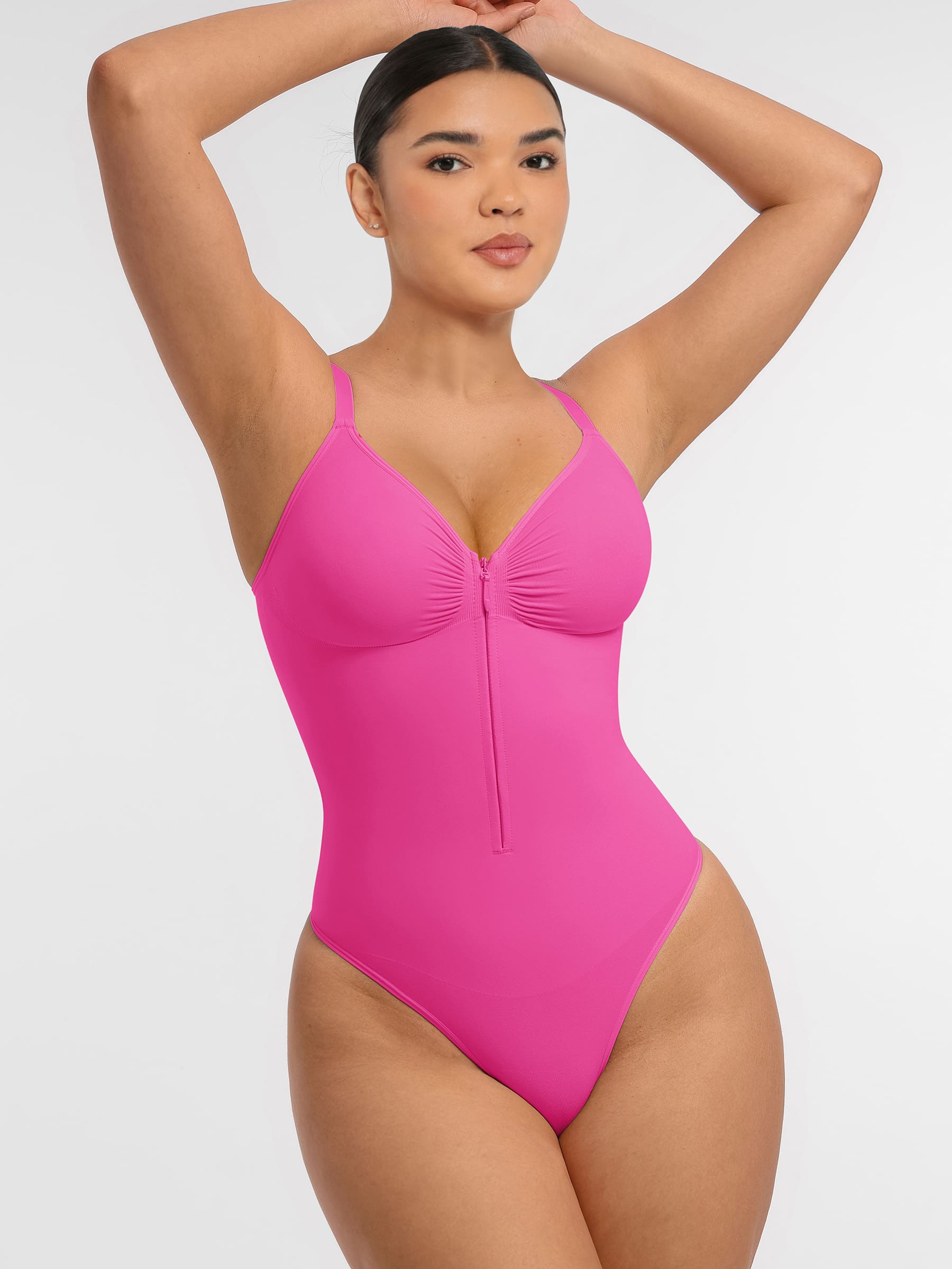 Shapevive Tummy Control Seamless Zipper Shaping Bodysuit