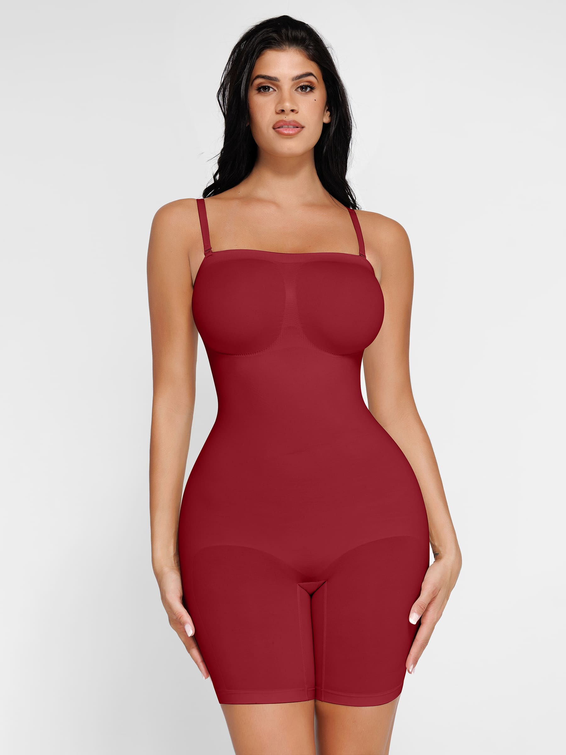 Shapevive Seamless Strapless Bodysuit with Removable Straps