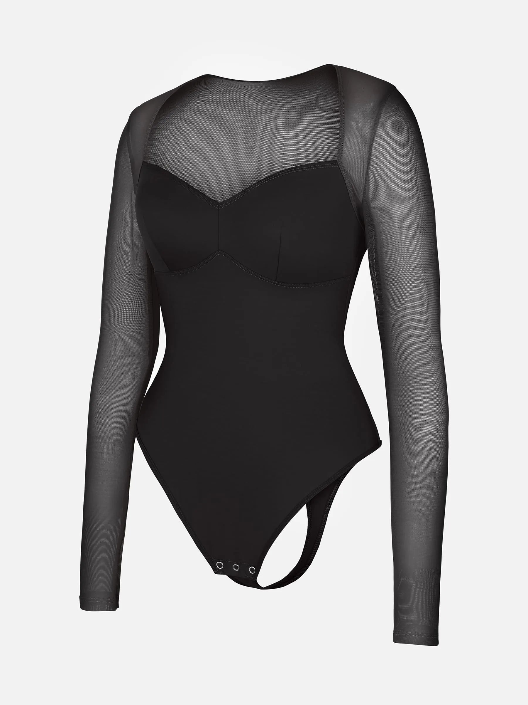 Shapevive Mesh Panel V-Neck Bodysuit